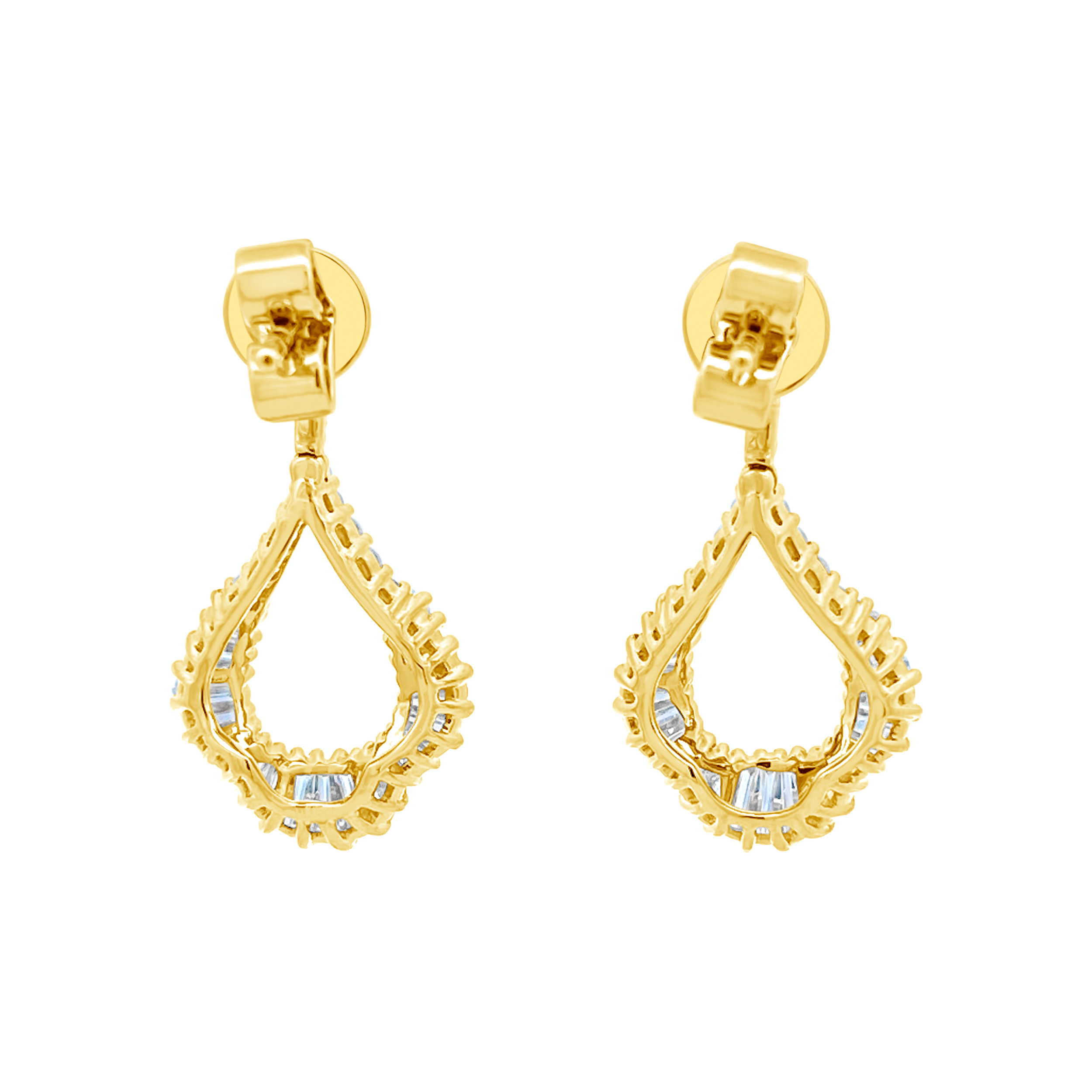 Clara By Martin Binder Baguette Diamond Dangle Earrings (1.05 Ct. Tw.)