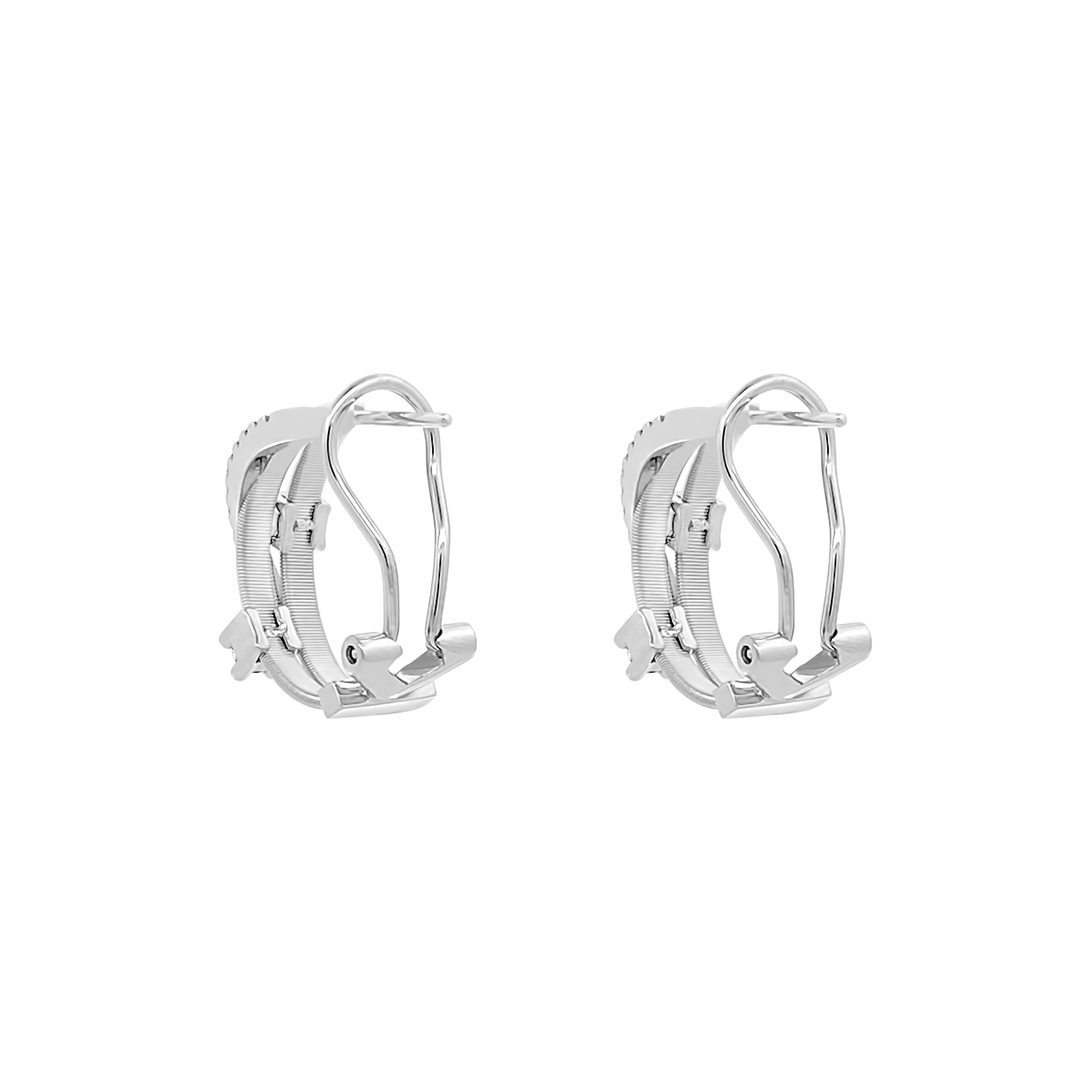 Clara By Martin Binder Diamond Multi Row Hoop Earrings (0.46 Ct. Tw.)
