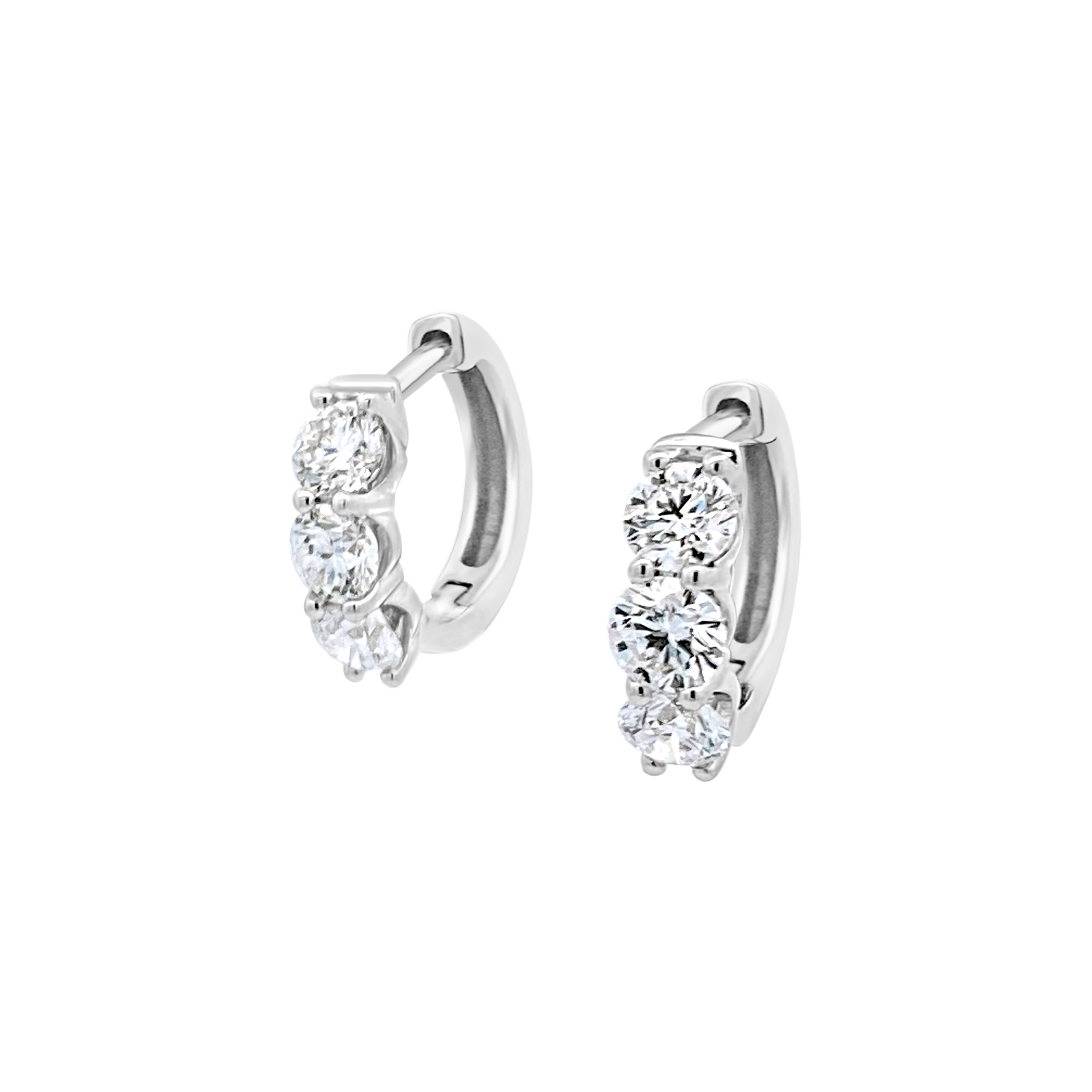 Clara By Martin Binder Diamond Huggie Hoop Earrings (1.47 Ct. Tw.)