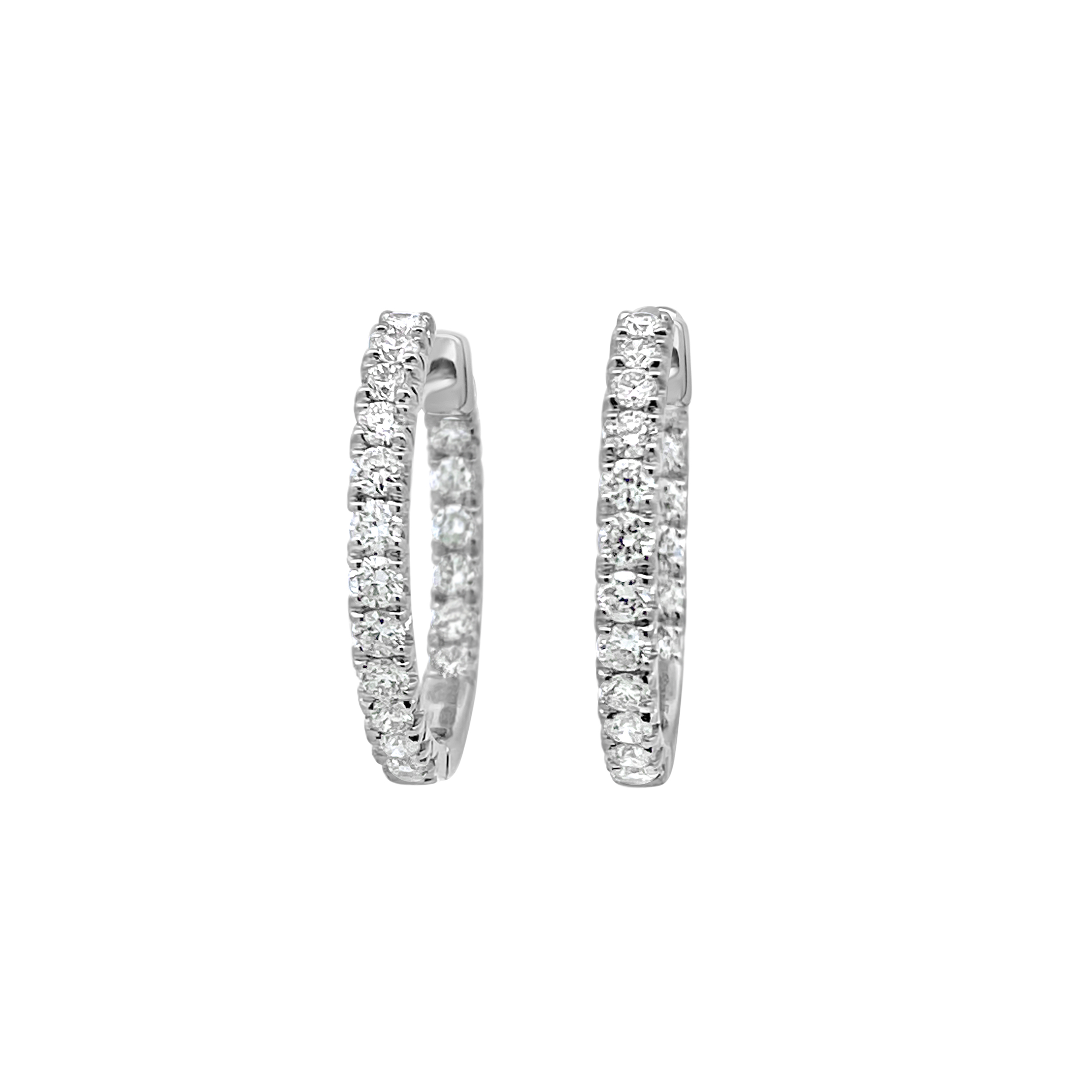 Clara By Martin Binder Diamond Hoop Earrings (0.92 Ct. Tw.)