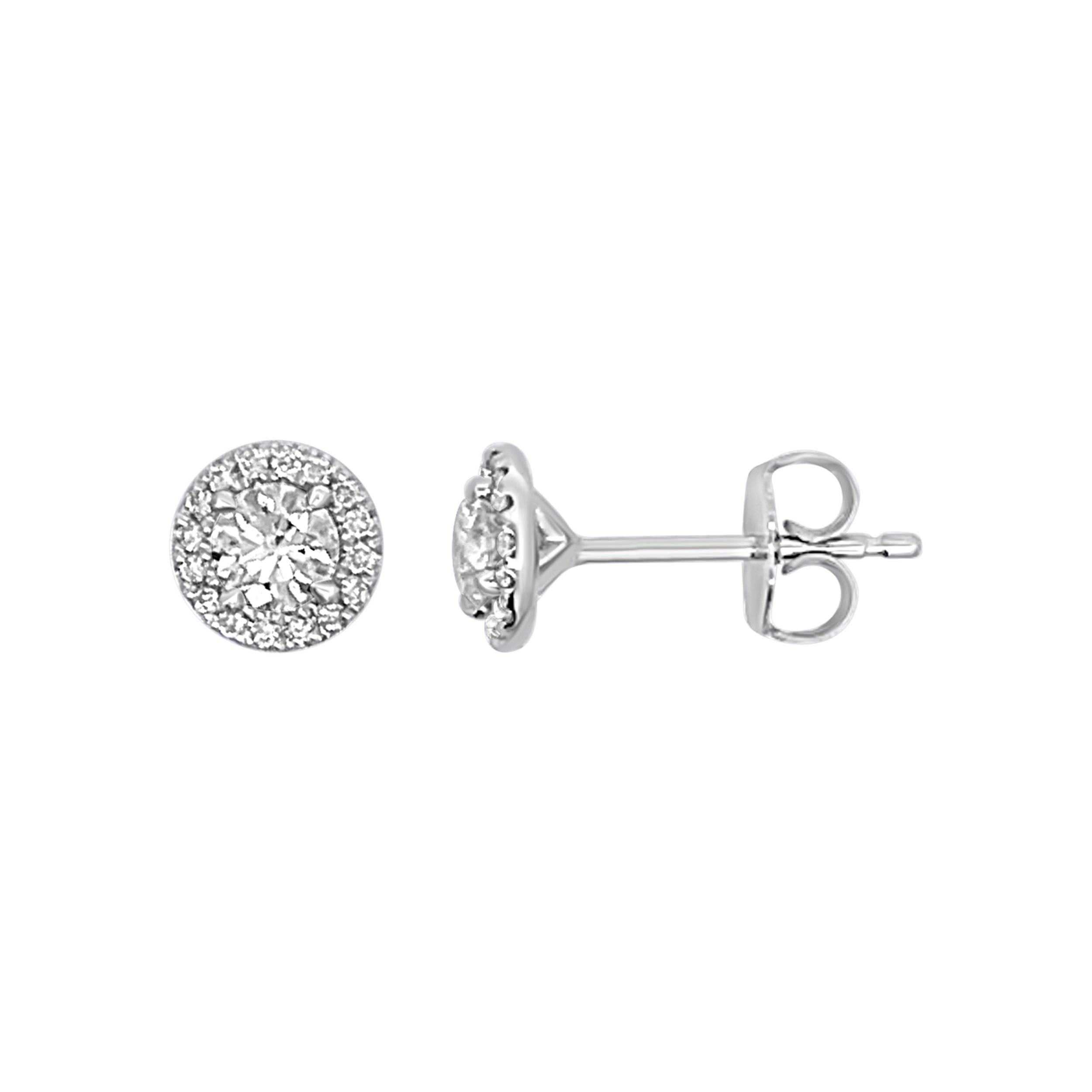 Clara By Martin Binder Diamond Halo Stud Earrings (0.75 Ct. Tw.)