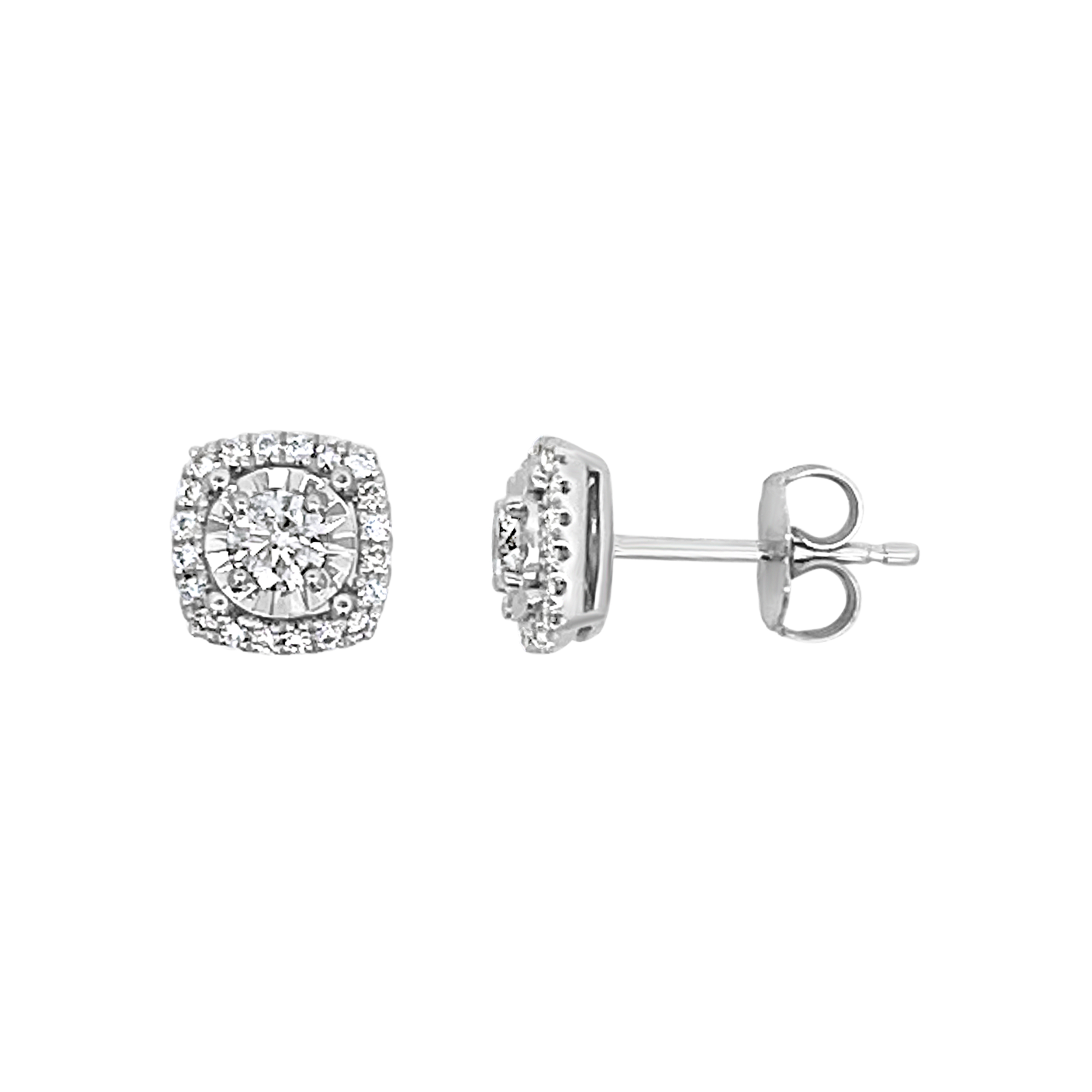 Clara By Martin Binder Diamond Halo Stud Earrings (0.58 Ct. Tw.)