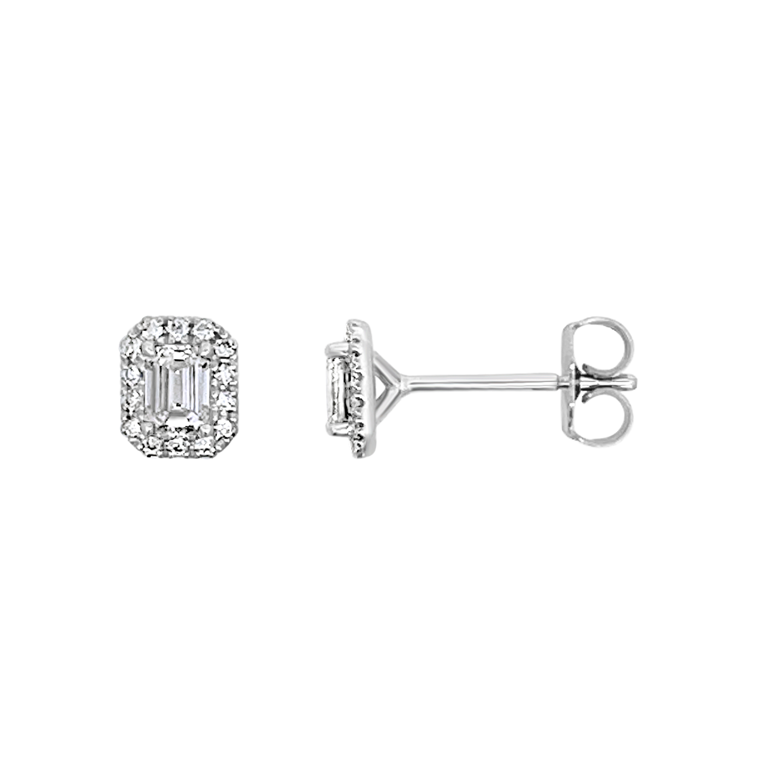 Clara By Martin Binder Diamond Halo Stud Earrings (0.77 Ct. Tw.)