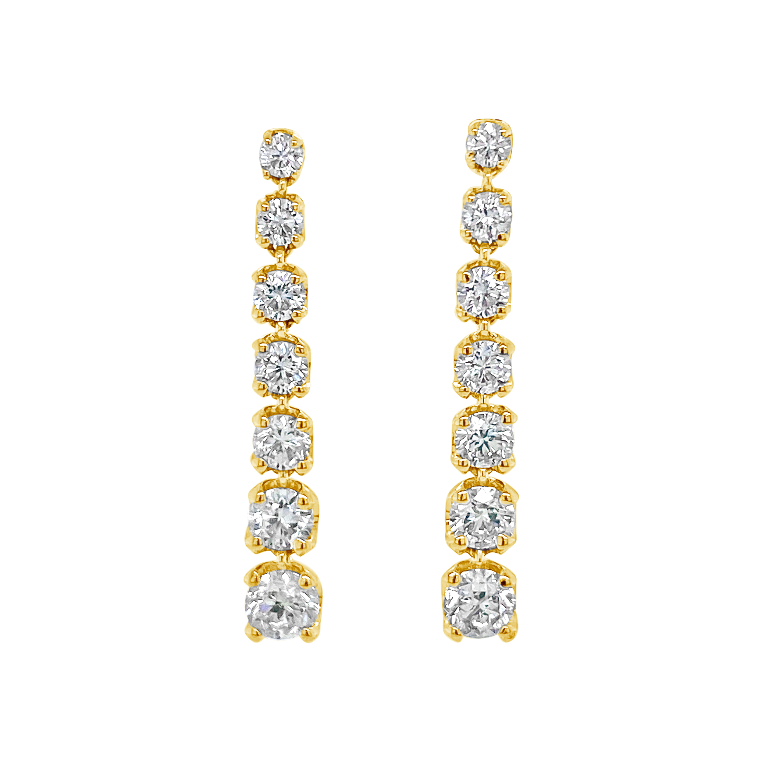Clara By Martin Binder Graduated Diamond Drop Earrings (1.80 Ct. Tw.)