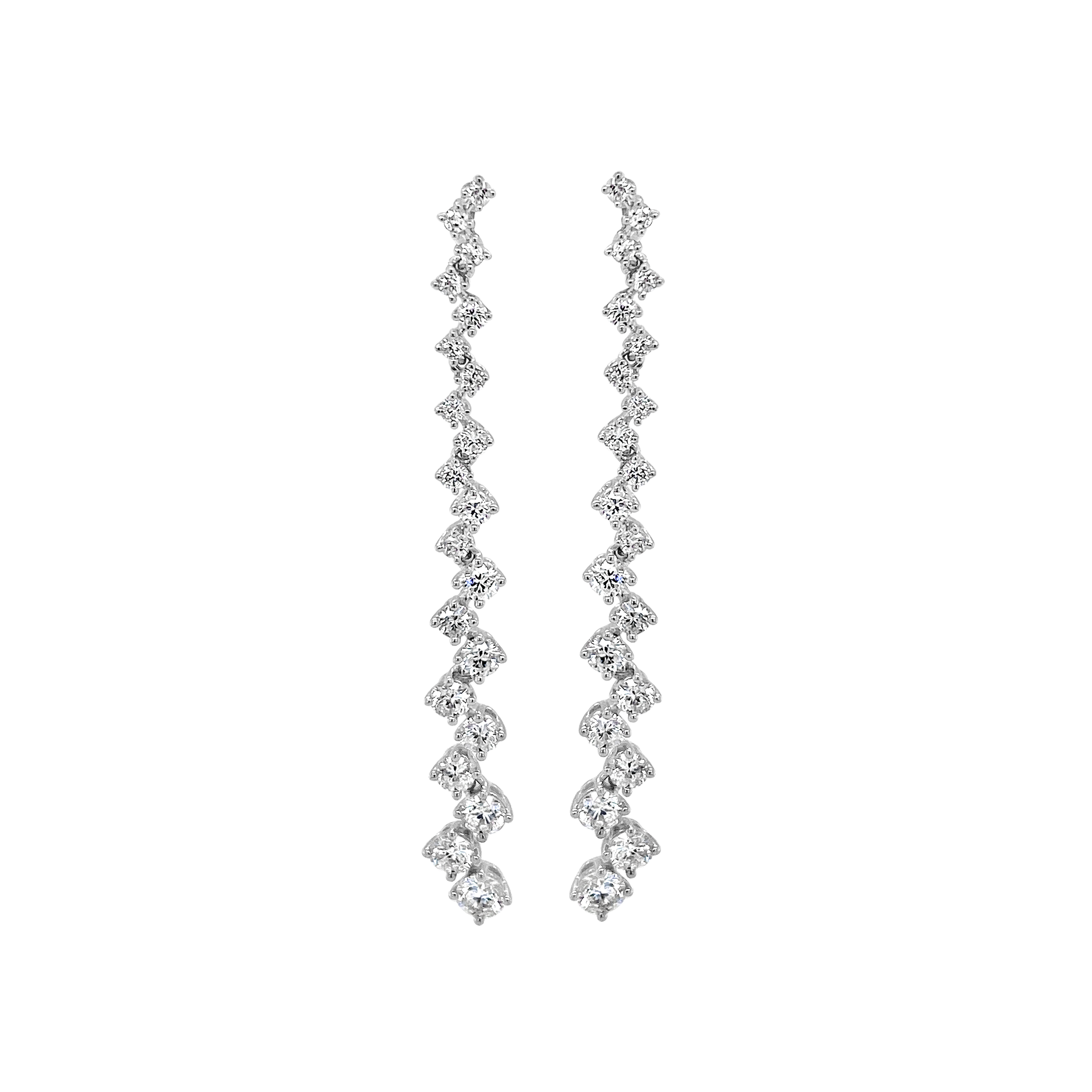 Clara By Martin Binder Diamond Strand Dangle Earrings (1.53 Ct. Tw.)