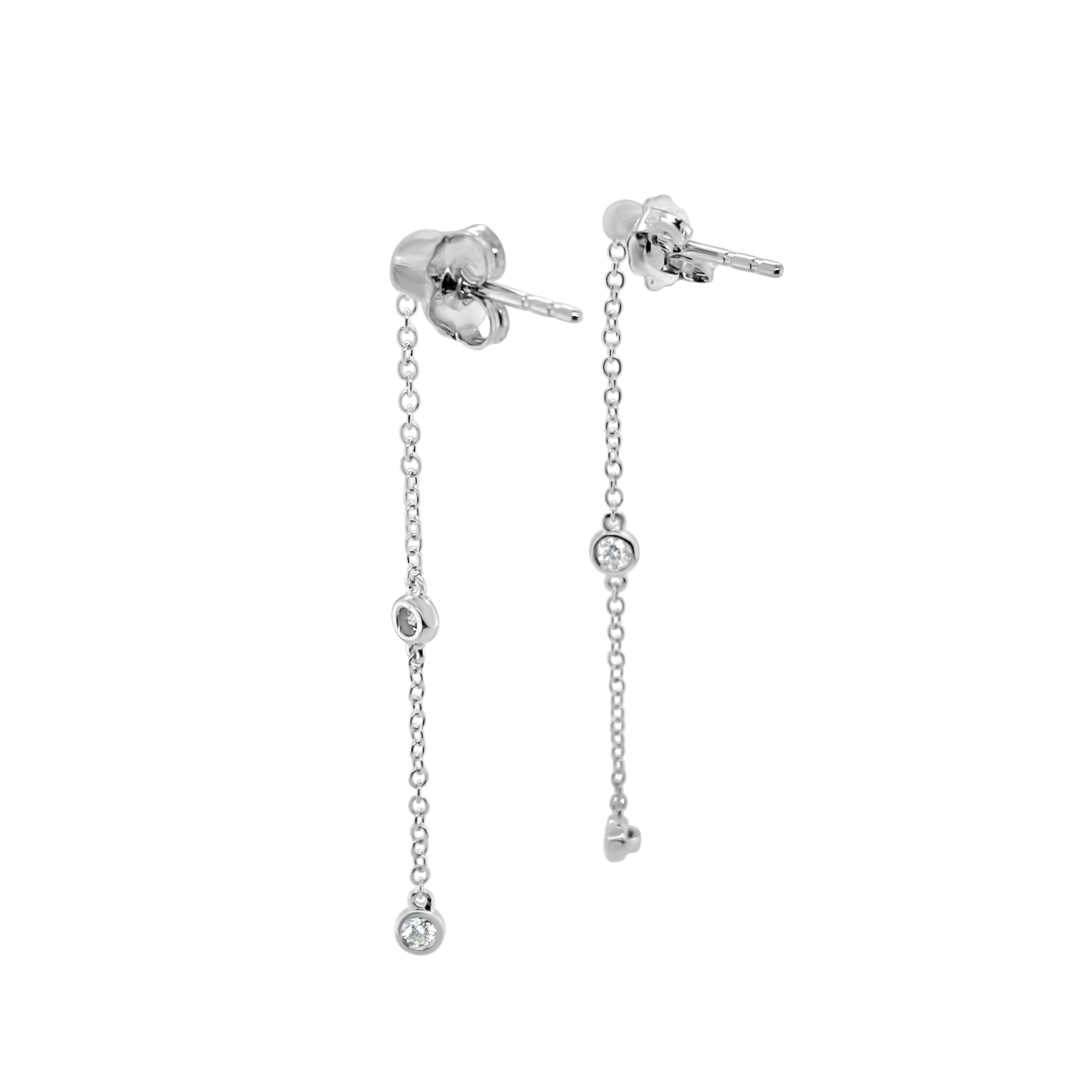 Clara By Martin Binder Diamond Strand Dangle Earrings (0.27 Ct. Tw.)