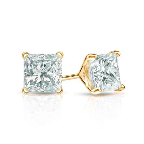 Clara By Martin Binder Princess Diamond Stud Earrings (1.02 Ct. Tw.)
