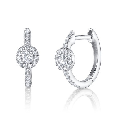 Shy Creation Eden Diamond Huggie Earrings