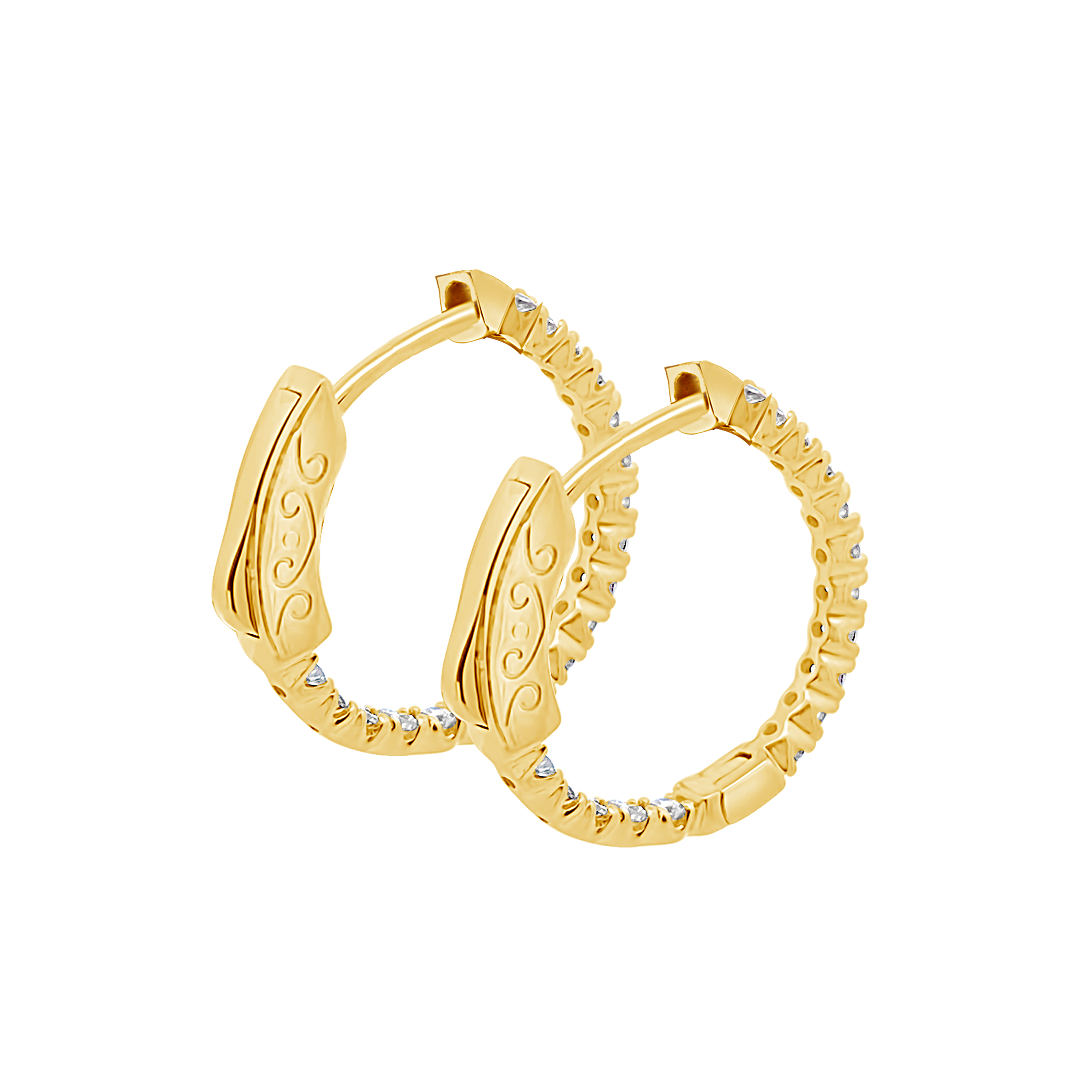 Clara By Martin Binder Diamond Hoop Earrings (0.50 Ct. Tw.)