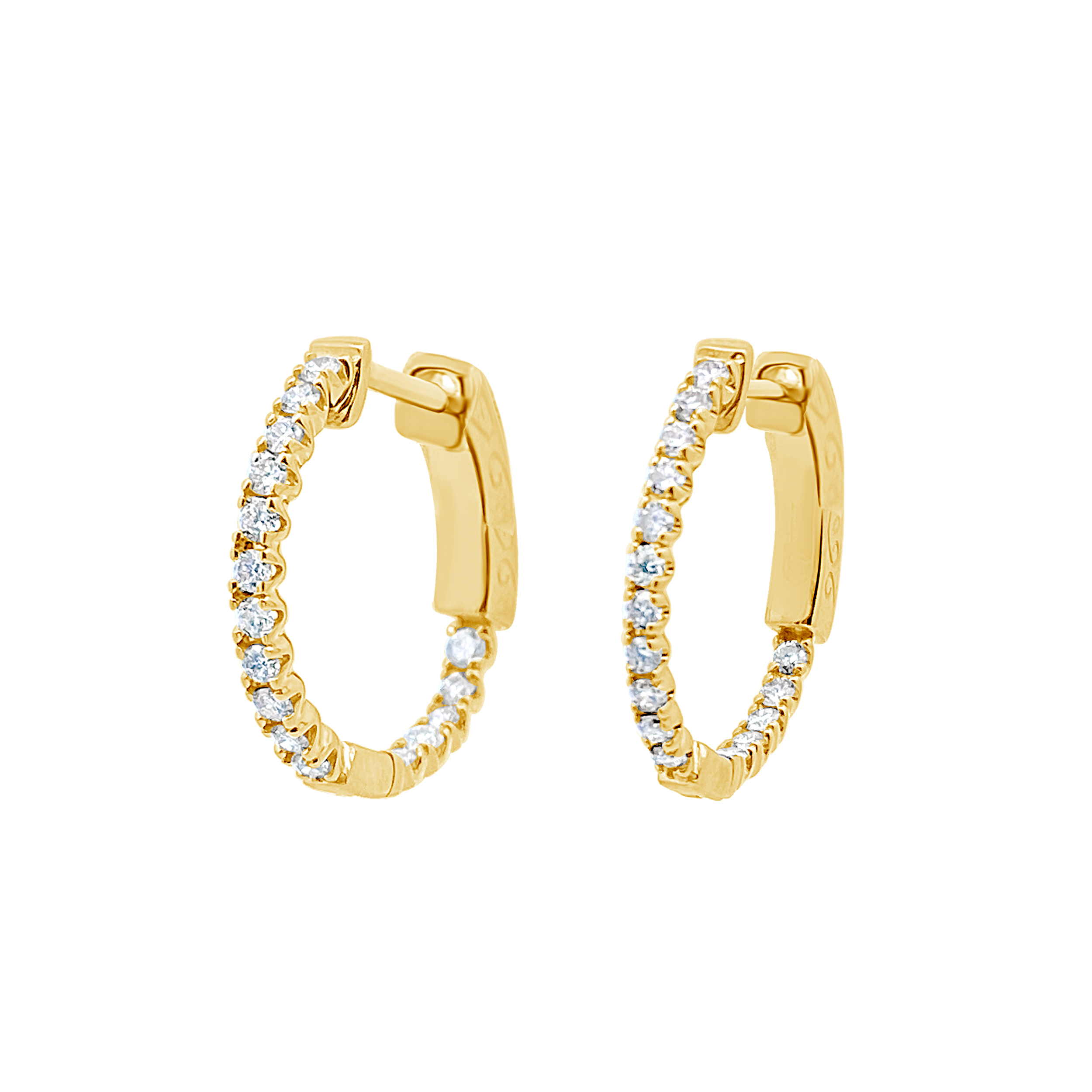 Clara By Martin Binder Diamond Hoop Earrings (0.50 Ct. Tw.)