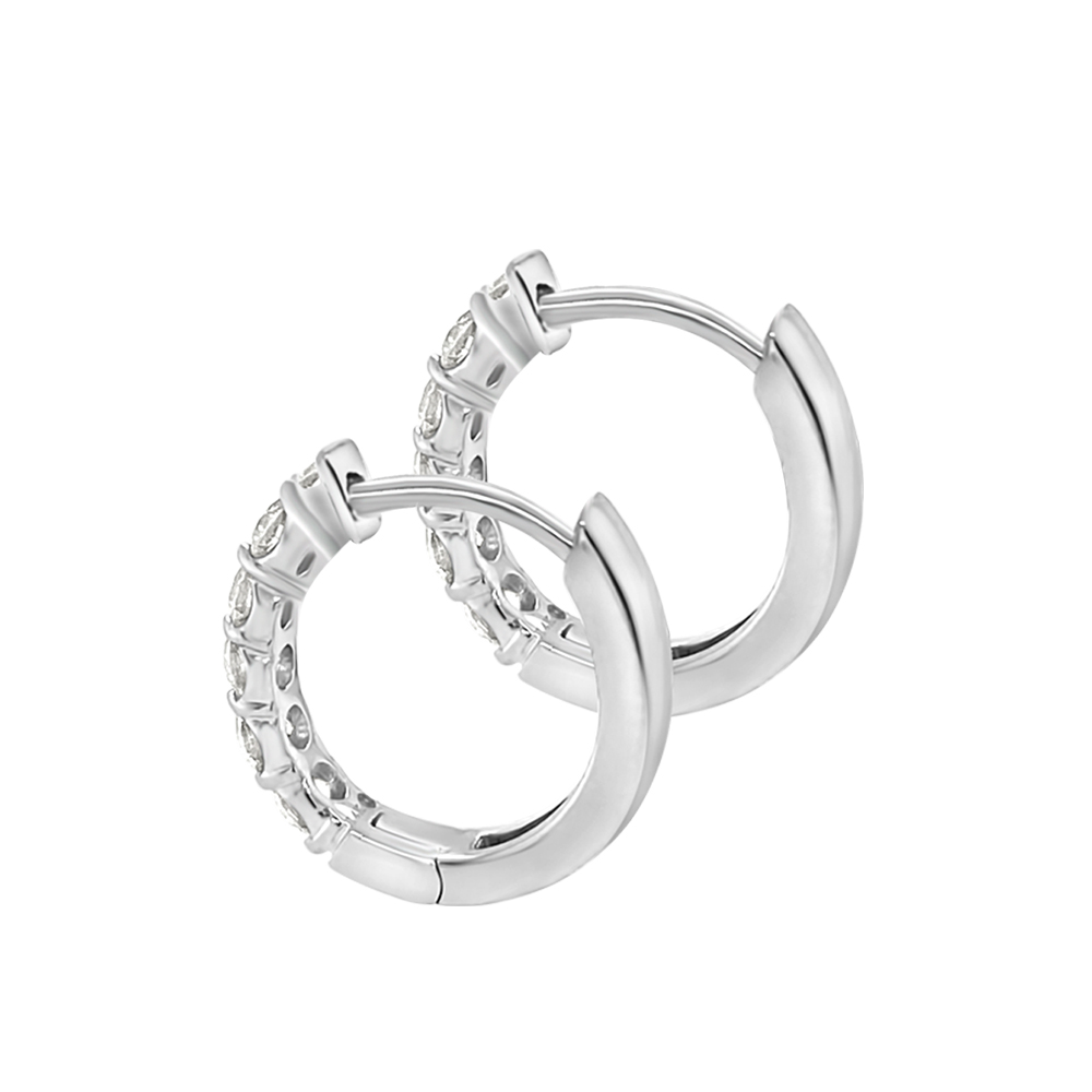Clara By Martin Binder Diamond Hoop Earrings (1.0 Ct. Tw.)