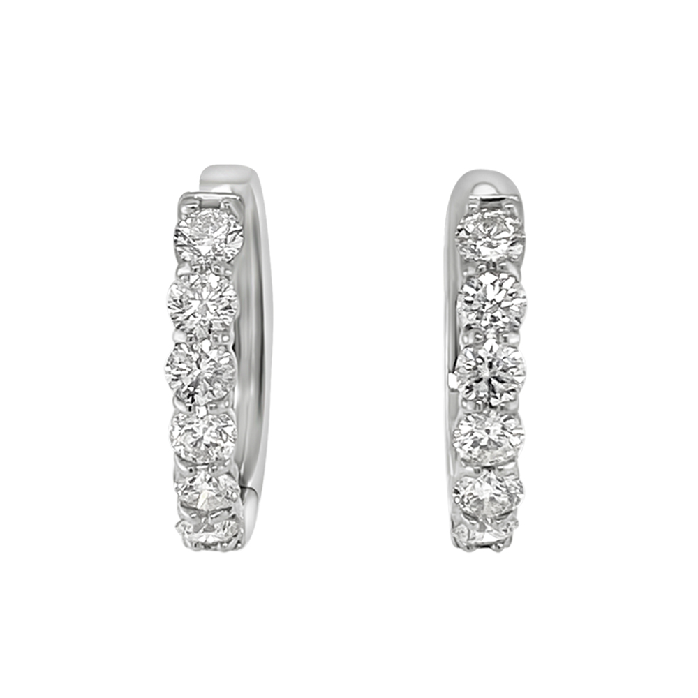 Clara By Martin Binder Diamond Hoop Earrings (1.0 Ct. Tw.)