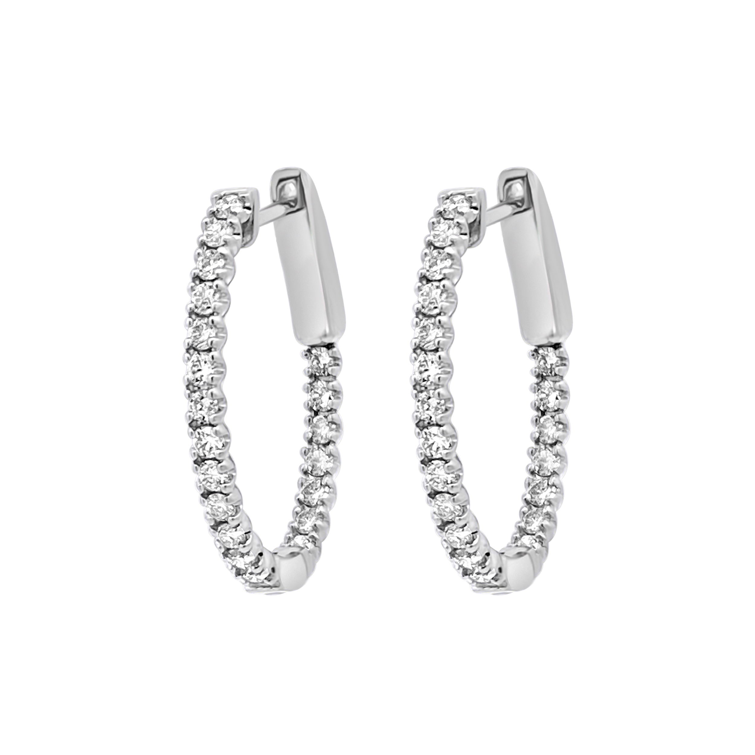 Clara By Martin Binder Diamond Hoop Earrings (0.75 Ct. Tw.)