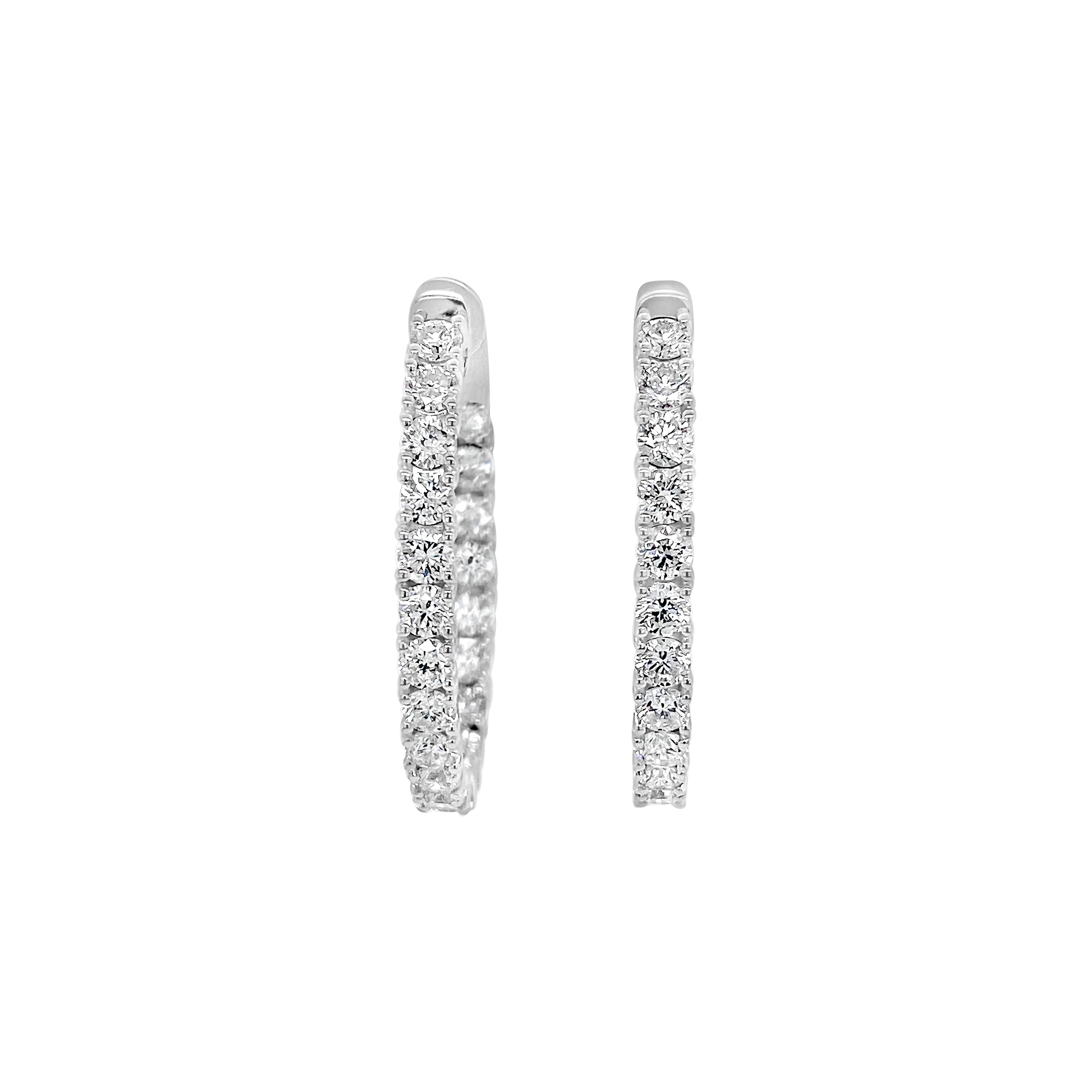 Clara By Martin Binder Diamond Hoop Earrings (2.45 Ct. Tw.)