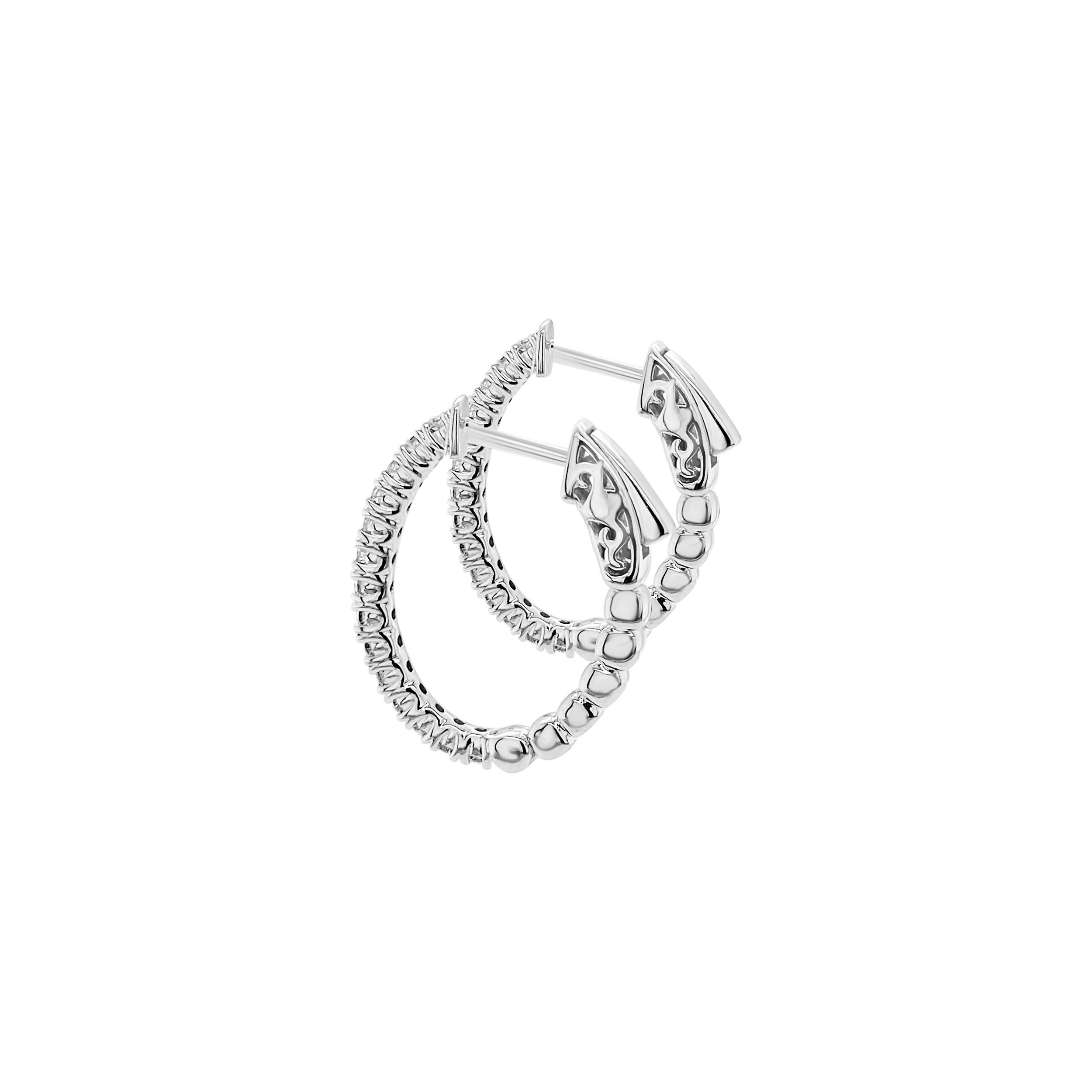 Clara by Martin Binder Diamond Oval Hoop Earrings (0.59 ct. tw.)