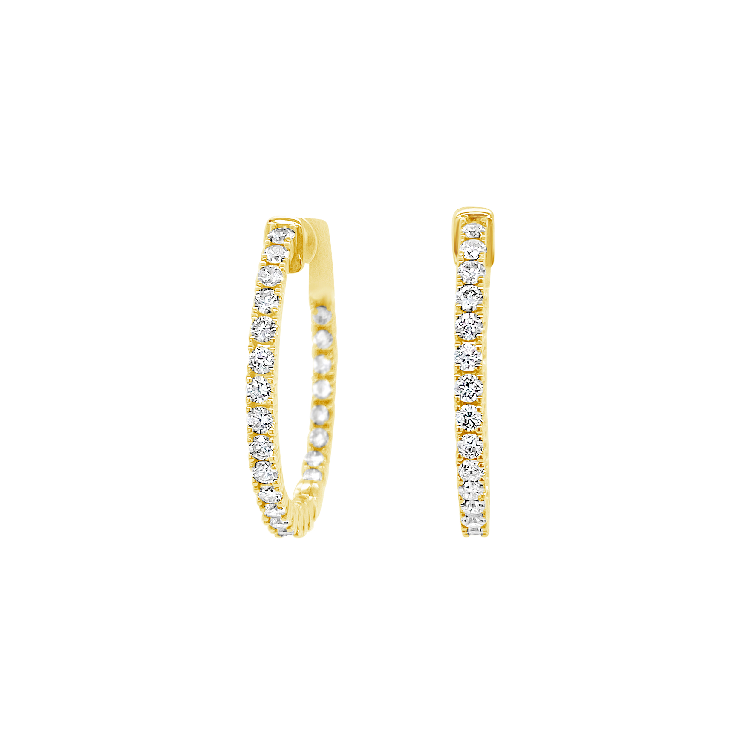 Clara By Martin Binder Diamond Hoop Earrings (1.10 Ct. Tw.)