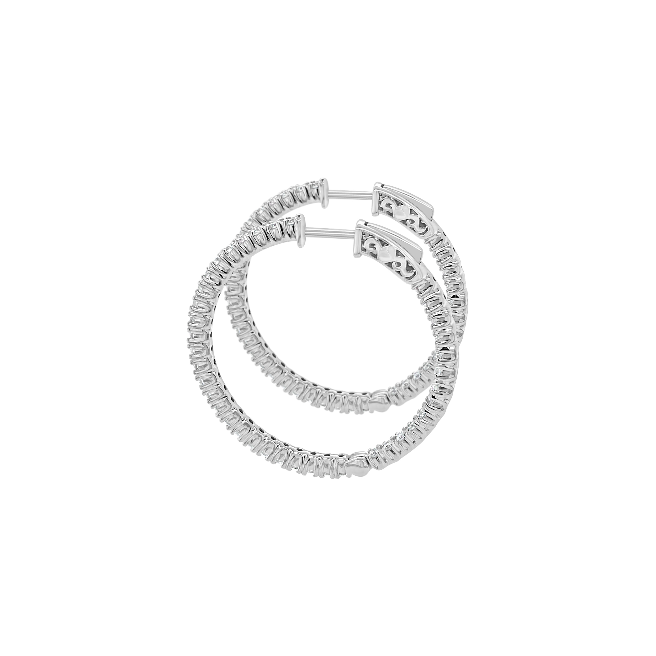 Clara By Martin Binder Diamond Hoop Earrings (1.60 Ct. Tw.)