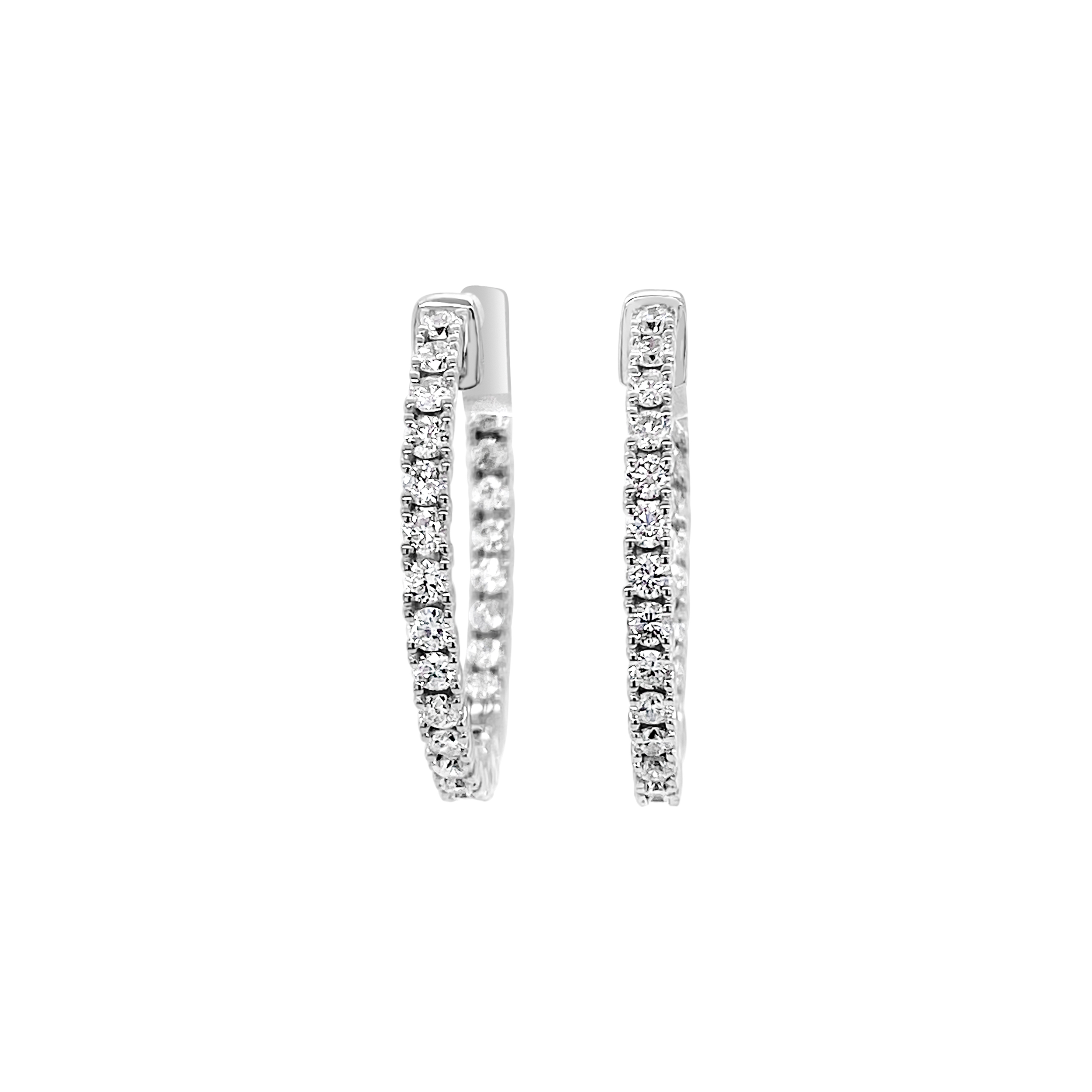 Clara By Martin Binder Diamond Hoop Earrings (1.06 Ct. Tw.)