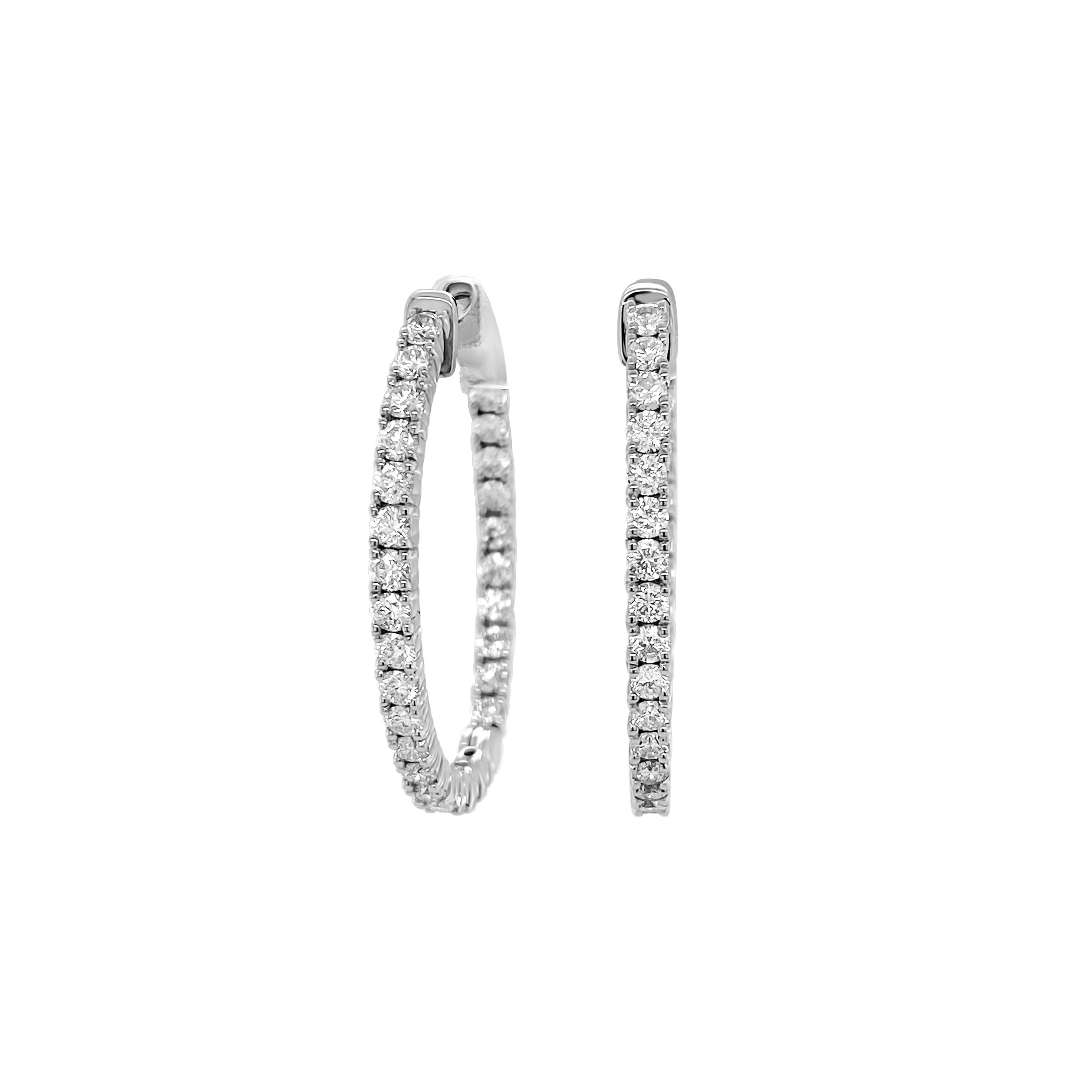 Clara By Martin Binder Diamond Hoop Earrings (1.80 Ct. Tw.)