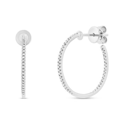 Shy Creation Kate Diamond Hoop Earrings