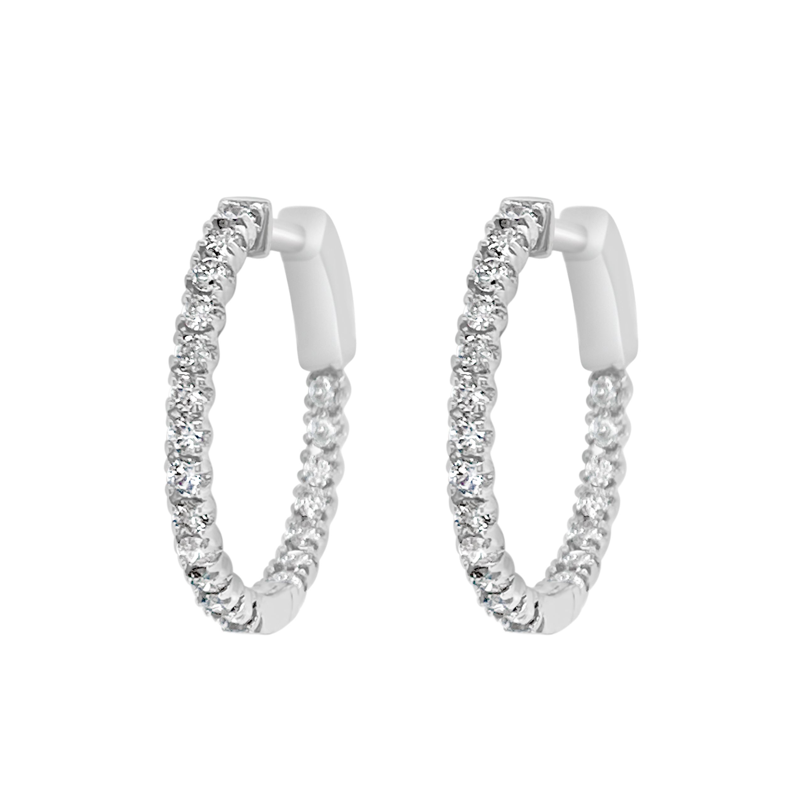 Clara By Martin Binder Diamond Hoop Earrings (0.75 Ct. Tw.)