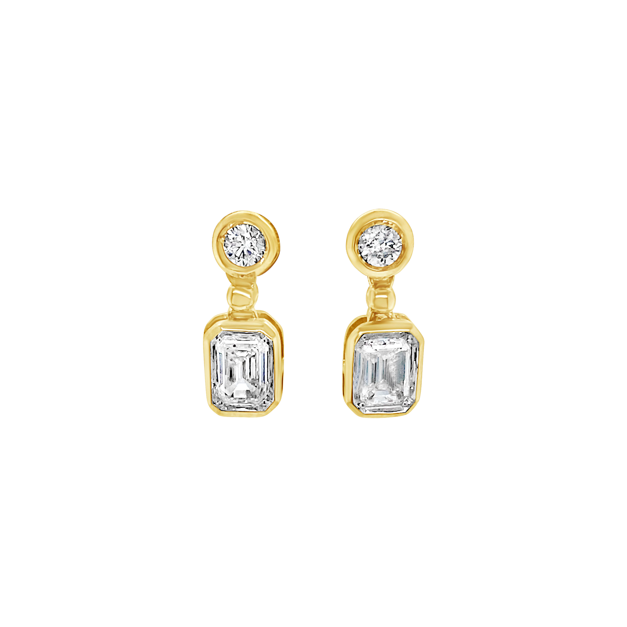 Clara By Martin Binder Diamond Dangle Bezel Earrings (0.77 Ct. Tw.)