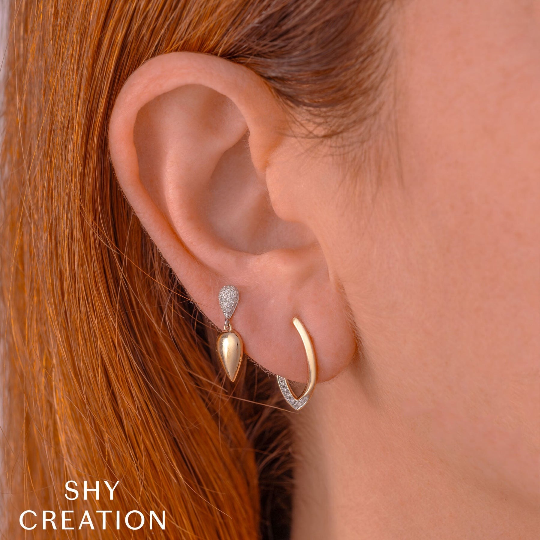 Shy Creation Kate Diamond Earrings