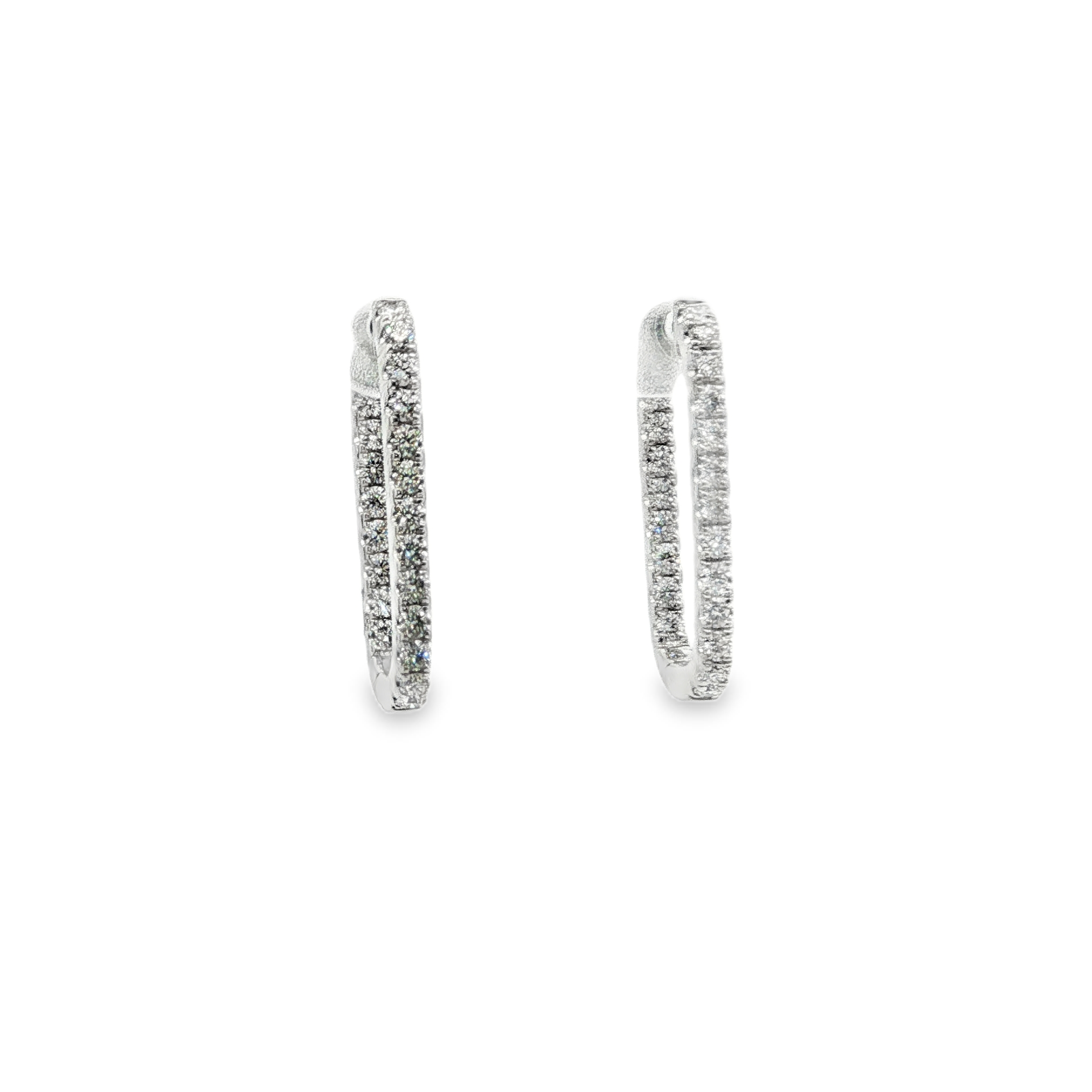 Clara by Martin Binder Long Diamond Hoop Earrings (0.91 ct. tw.)