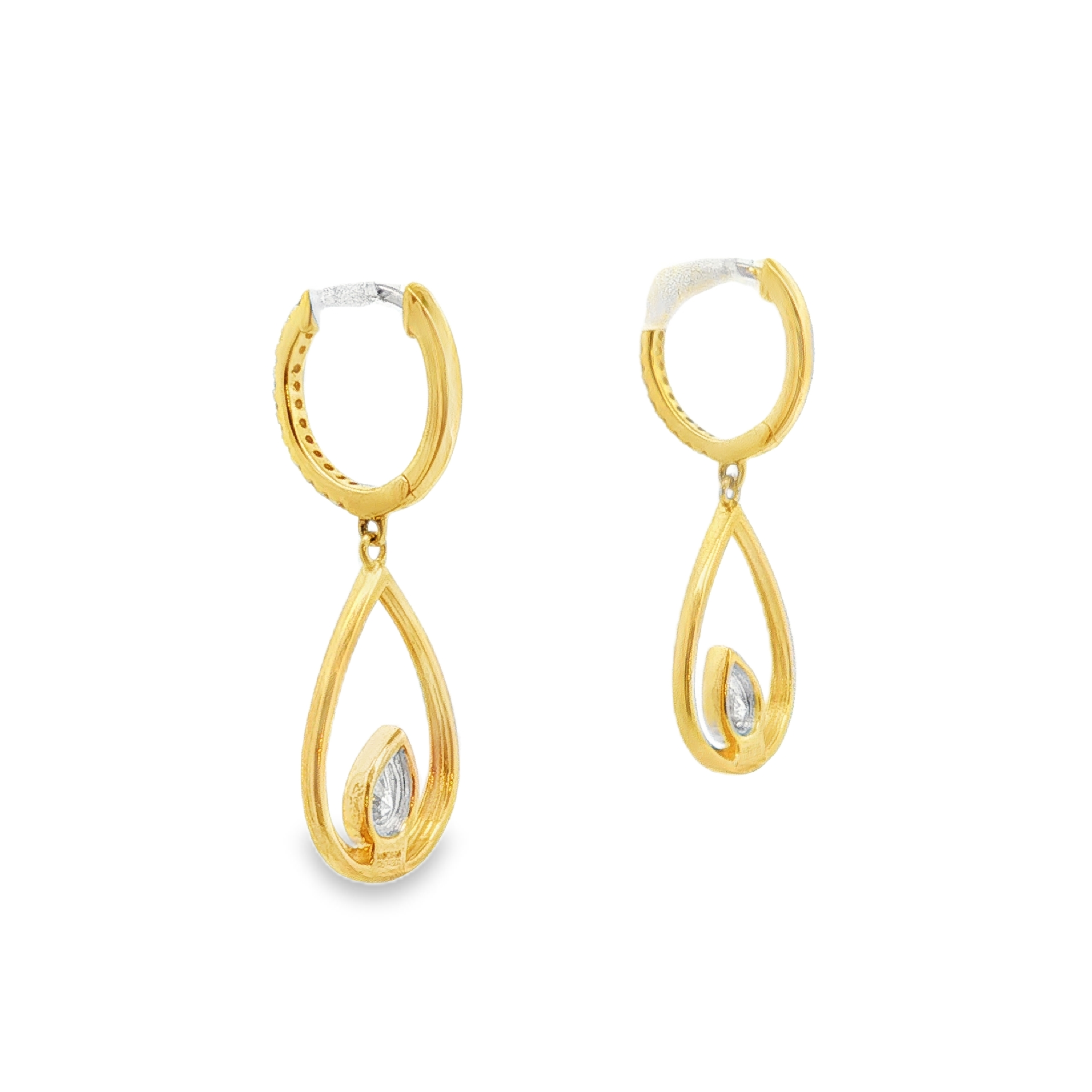 Clara by Martin Binder Diamond Teardrop Dangle Earrings (0.55 ct. tw.)