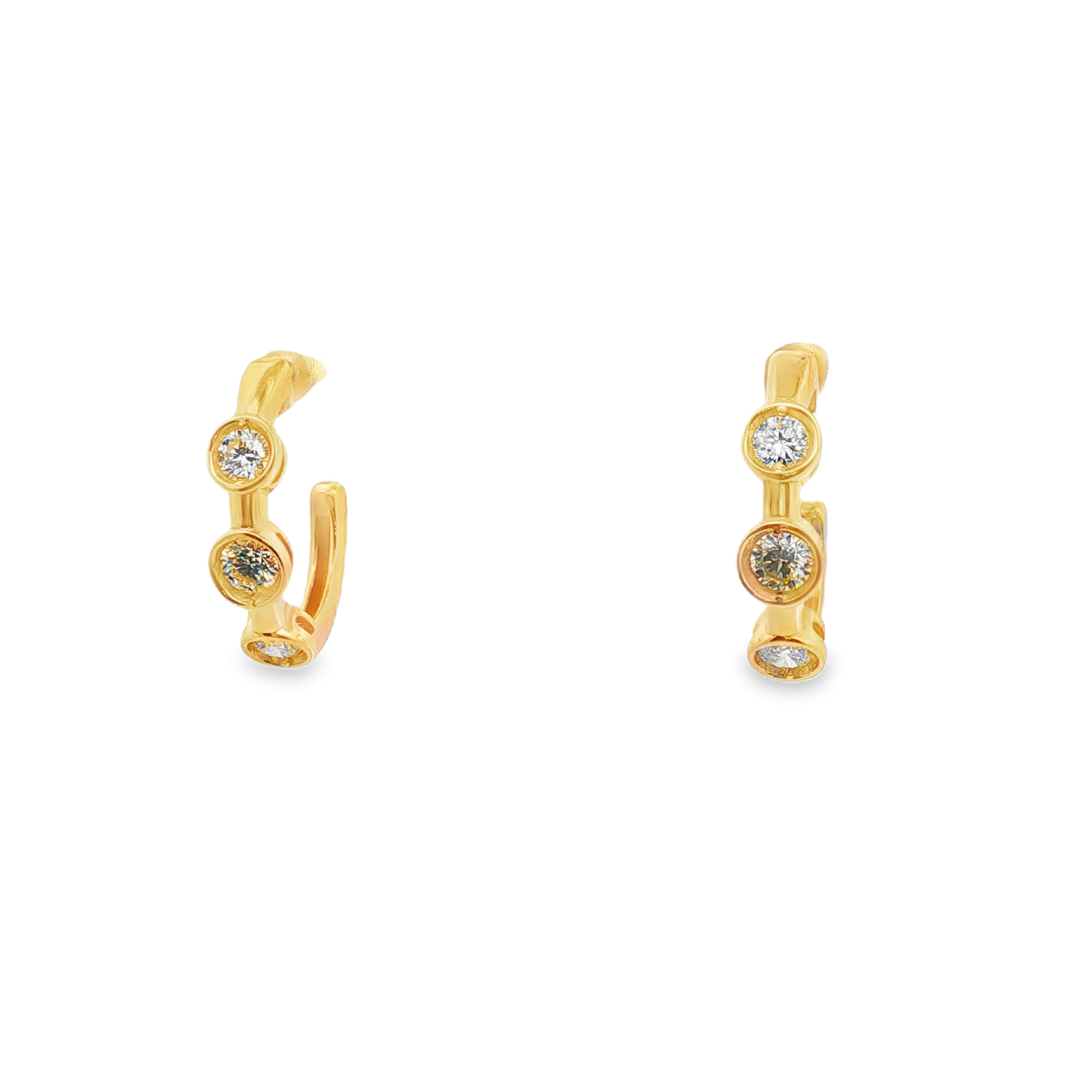 Clara by Martin Binder Diamond Bezel Hoop Earrings (1.22 ct. tw.)