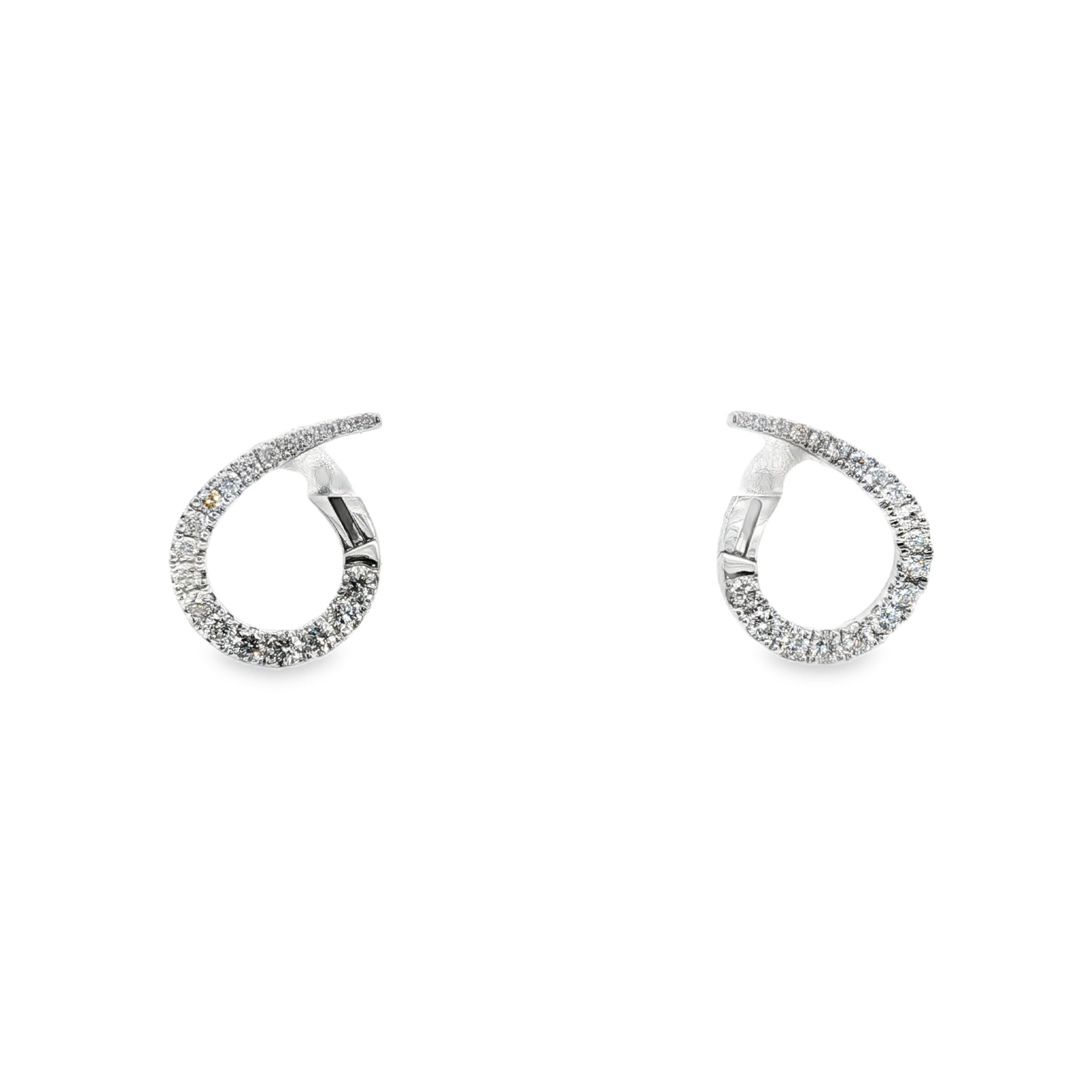 Clara by Martin Binder Diamond Open Swirl Earrings (0.98 ct. tw.)