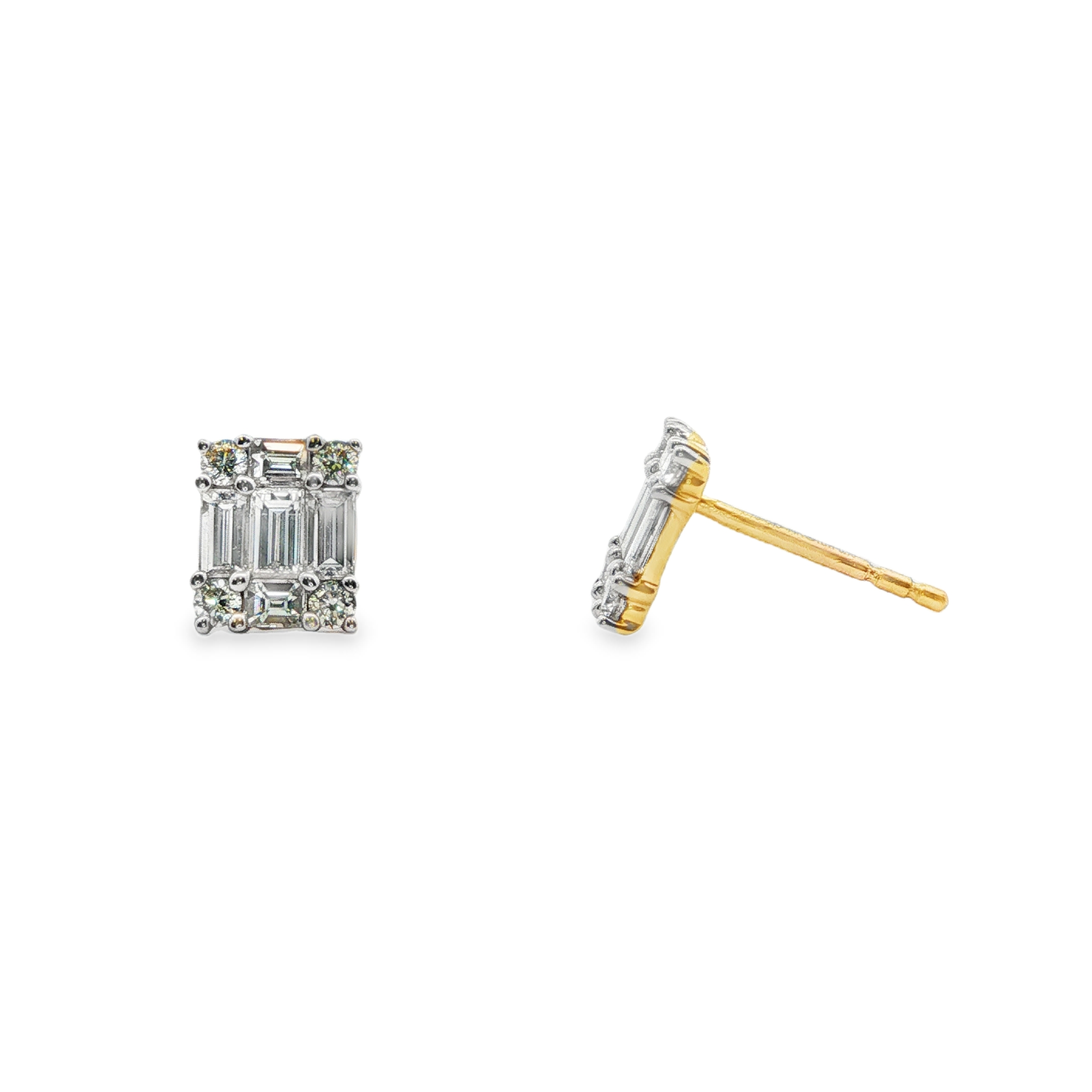 Clara by Martin Binder Two-Tone Diamond Earrings (0.96 ct. tw.)