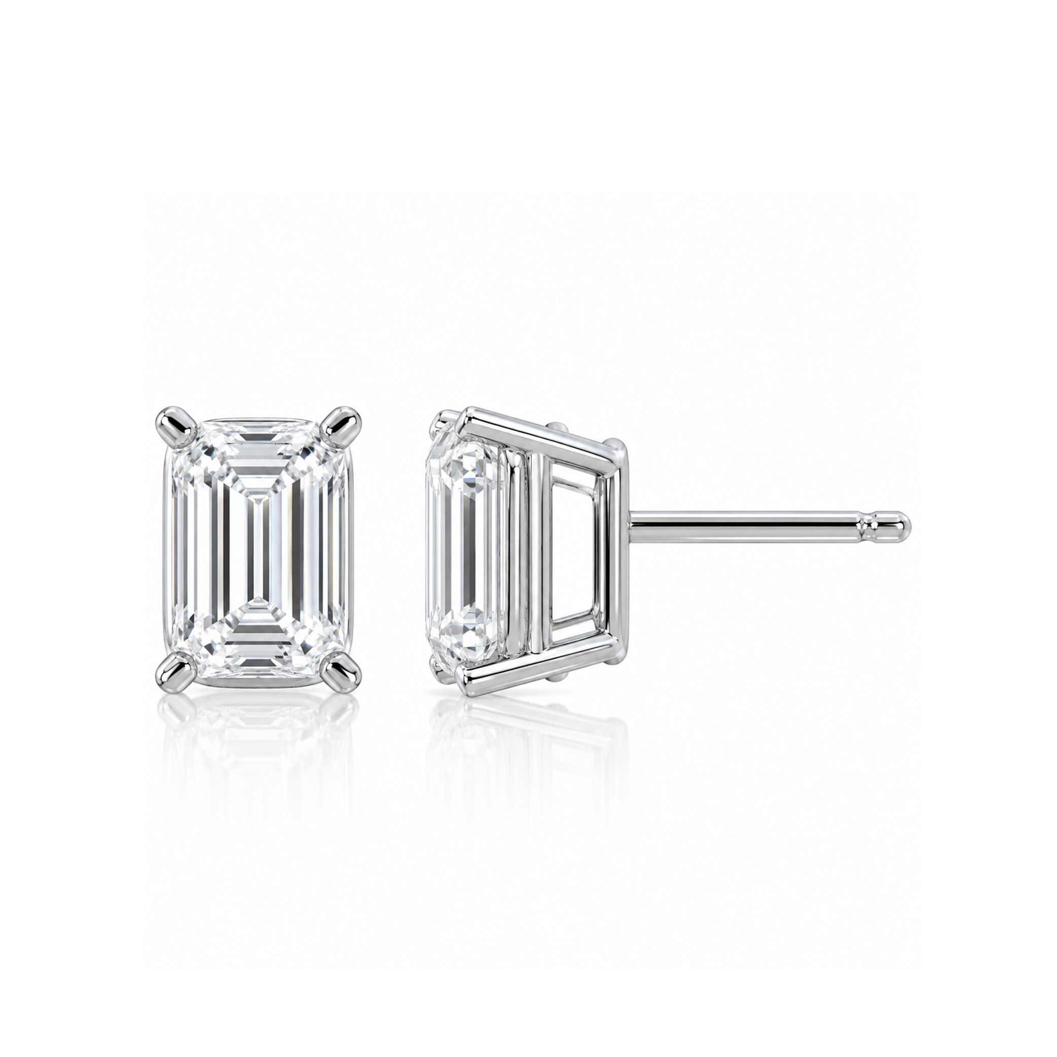 Clara by Martin Binder Emerald Cut Diamond Stud Earrings (1.00 ct. tw.)