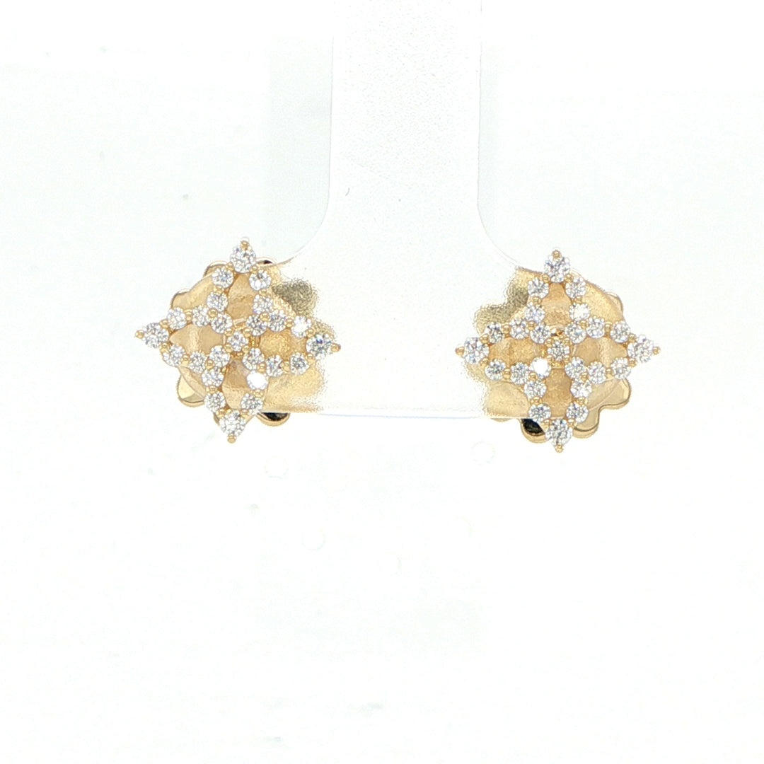Roberto Coin Venetian Princess Diamond Stud Earrings