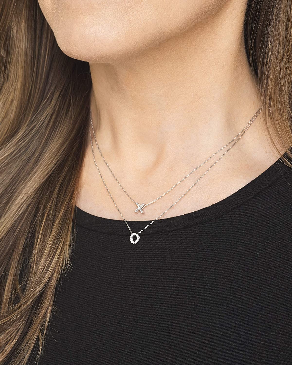 Roberto Coin Tiny Treasures Diamond Letter H Necklace