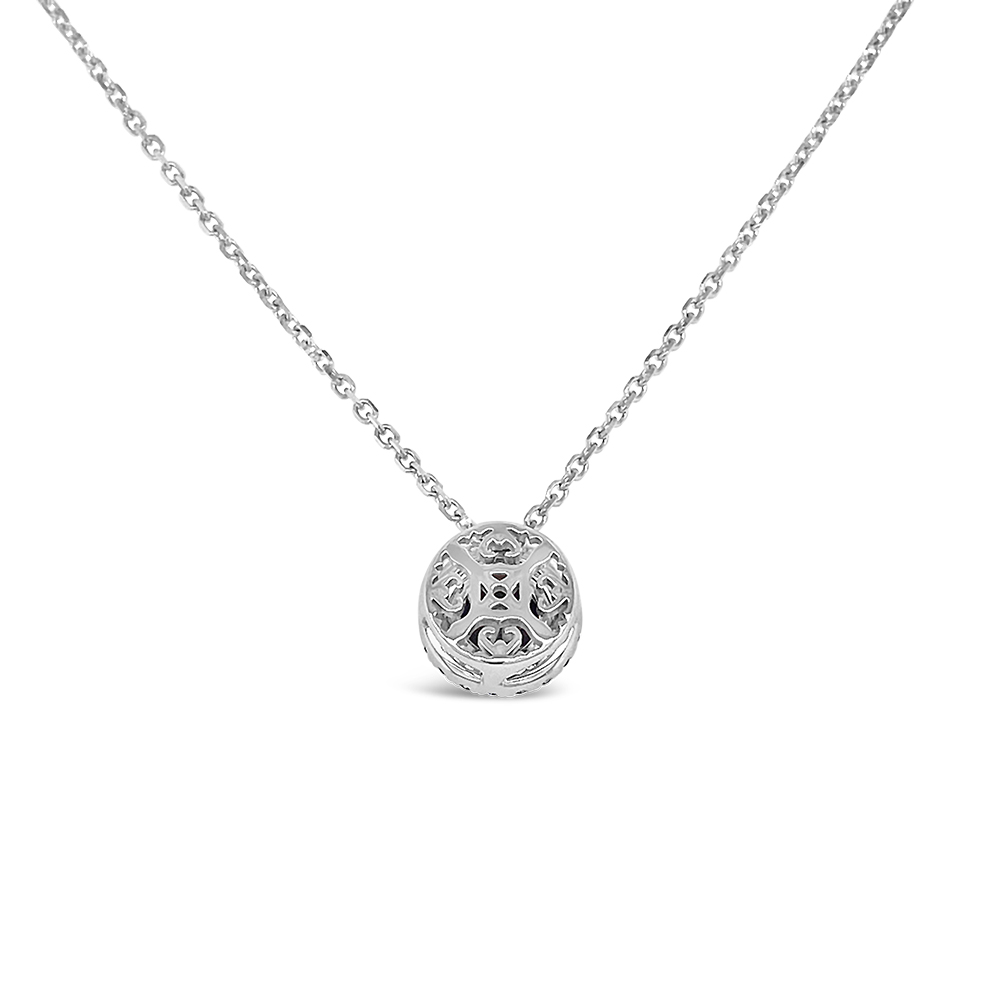 Clara By Martin Binder Black Diamond Halo Necklace (0.61 Ct. Tw.)