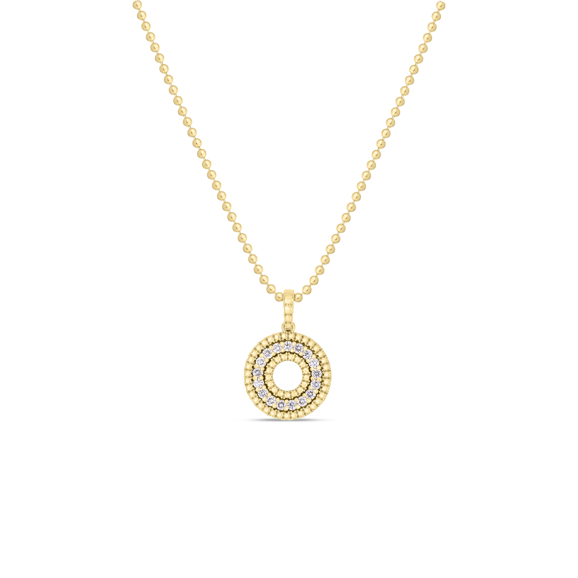 Roberto Coin Siena Diamond Circle Necklace
