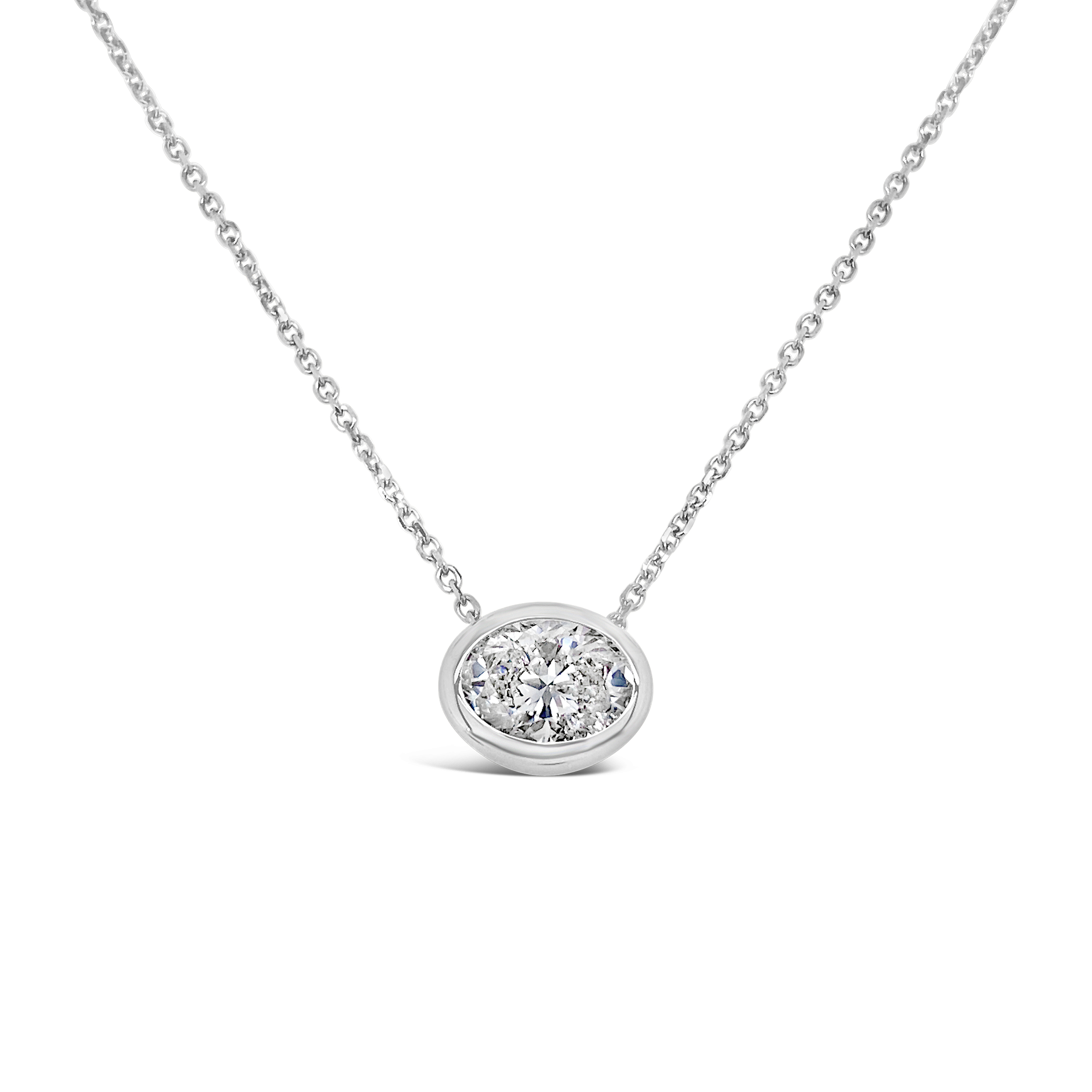 Clara By Martin Binder Oval Diamond Solitaire Necklace (1.02 Ct. Tw.)