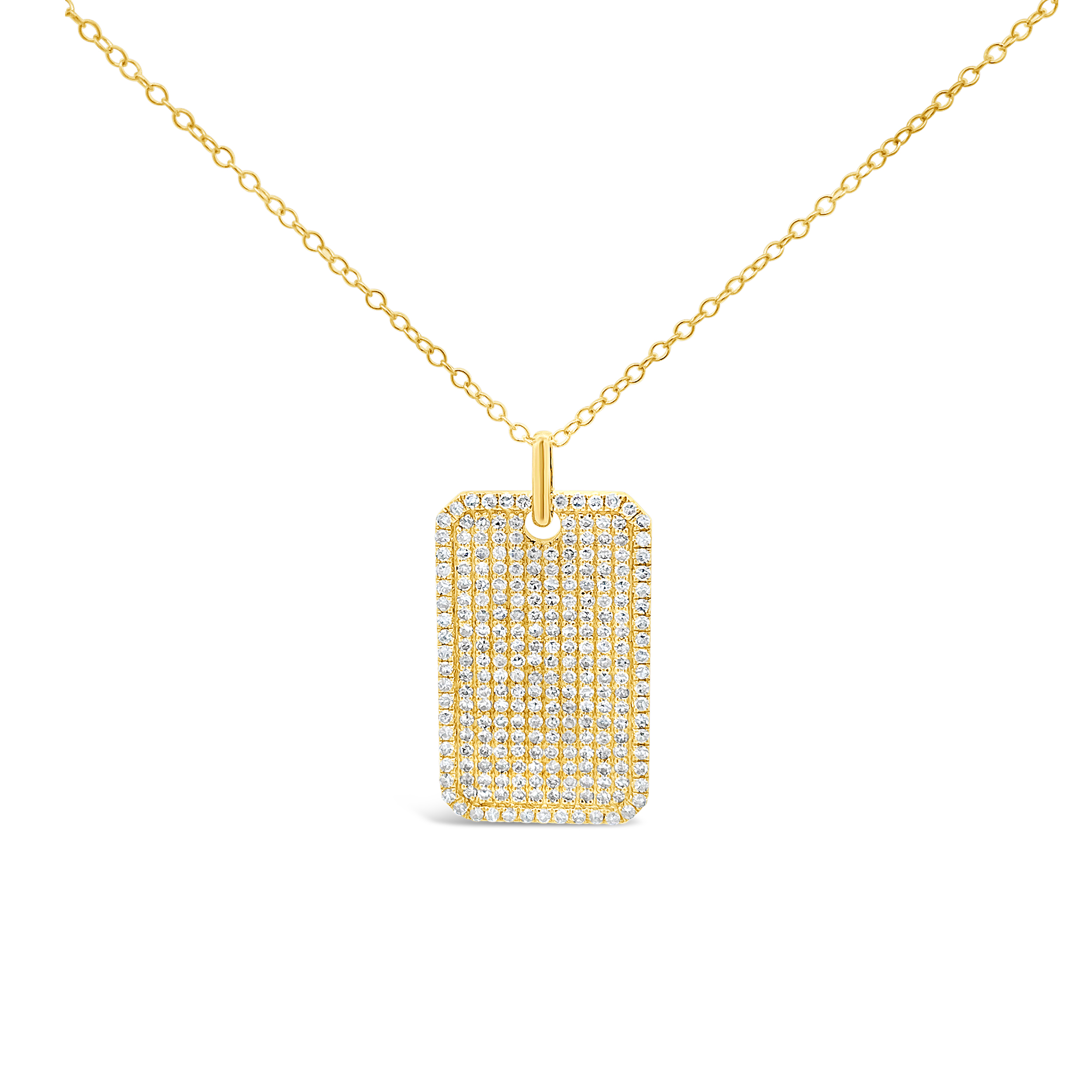 Clara By Martin Binder Diamond Dog Tag Pendant Necklace (1.39 Ct. Tw.)