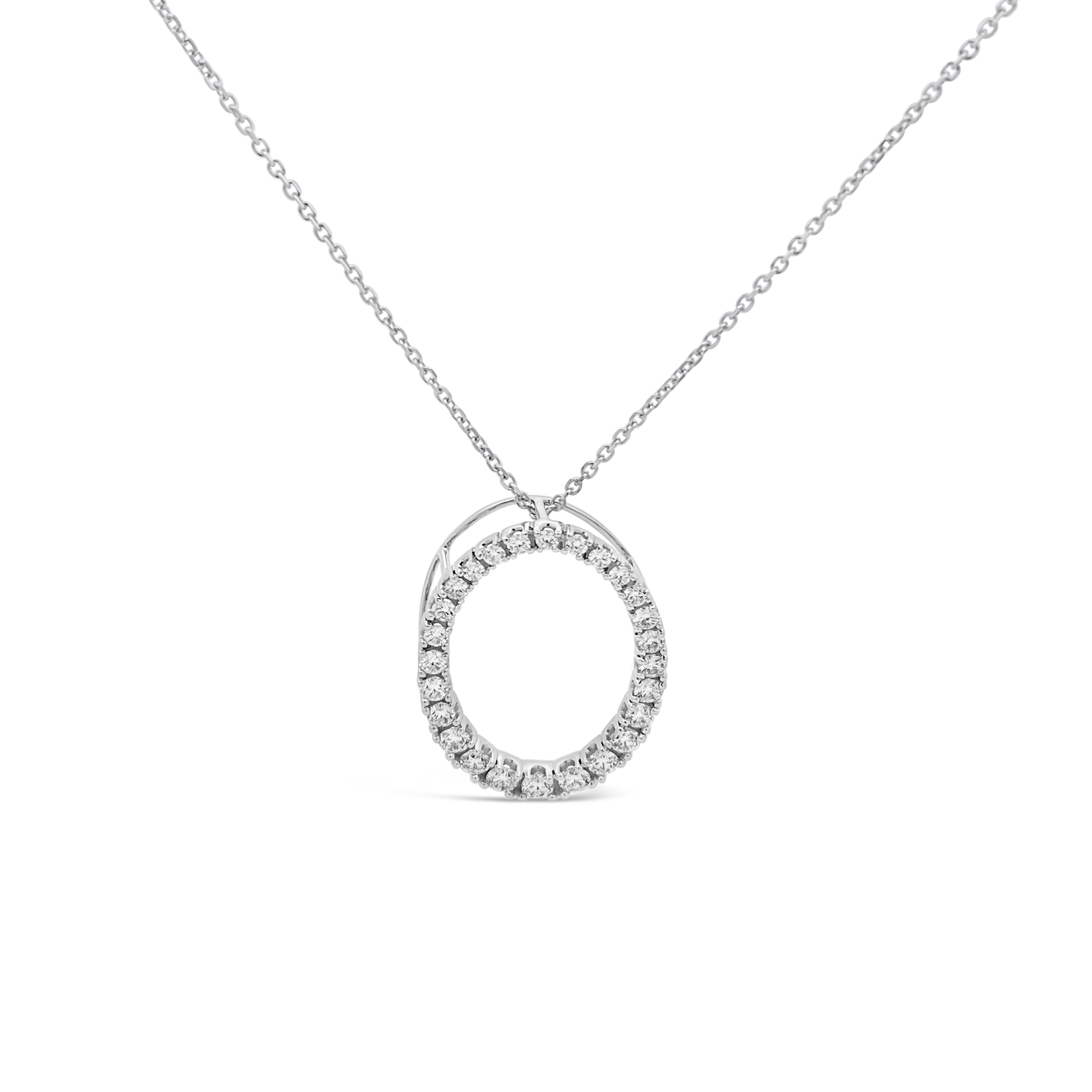 Clara By Martin Binder Oval Diamond Pendant (0.95 Ct. Tw.)