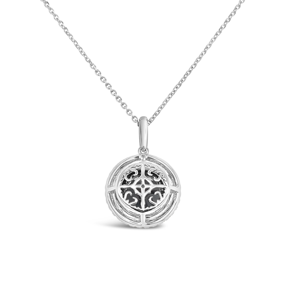Clara By Martin Binder Black Diamond Halo Necklace (3.94 Ct. Tw.)