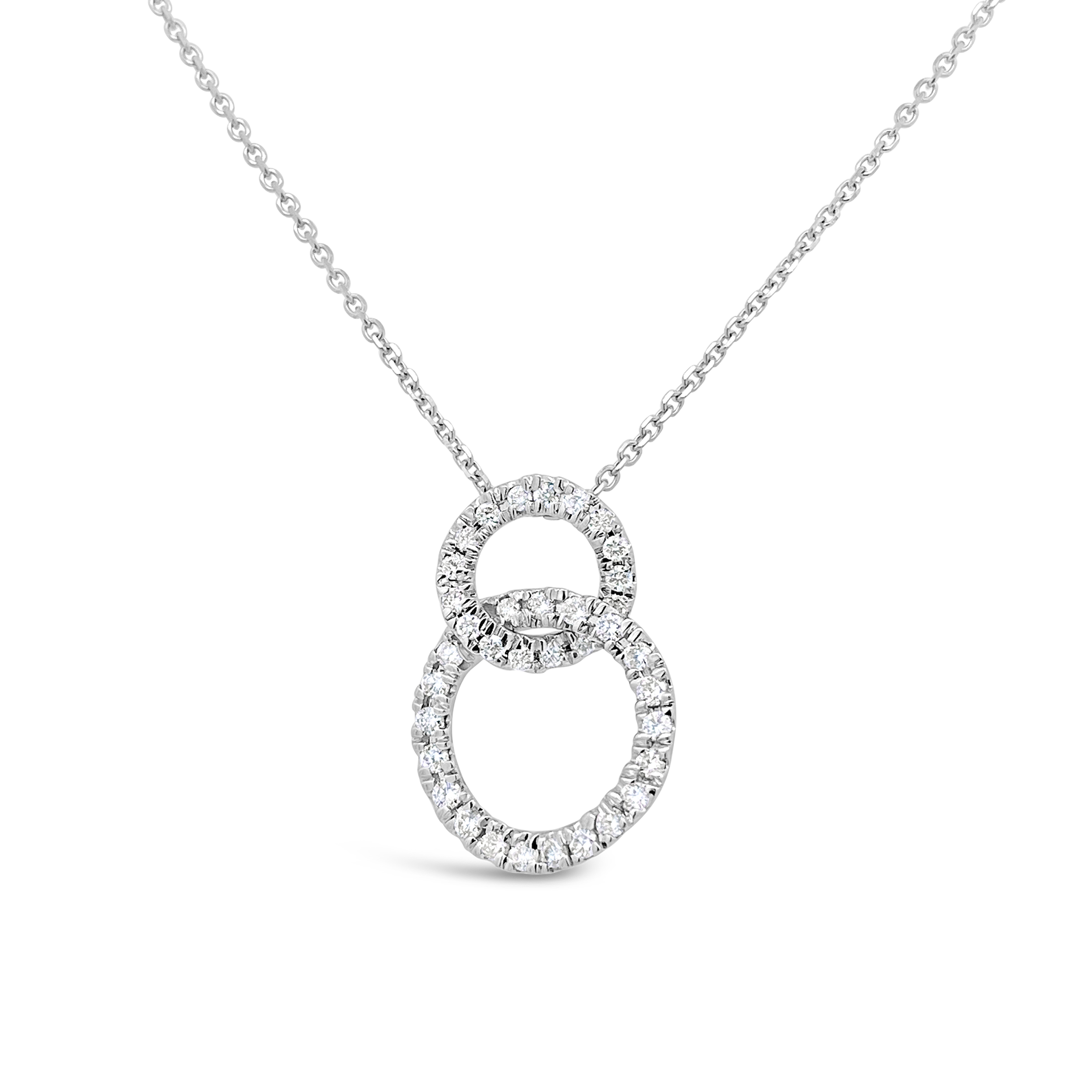 Clara By Martin Binder Diamond Open Frame Circle Necklace (0.43 Ct. Tw.)