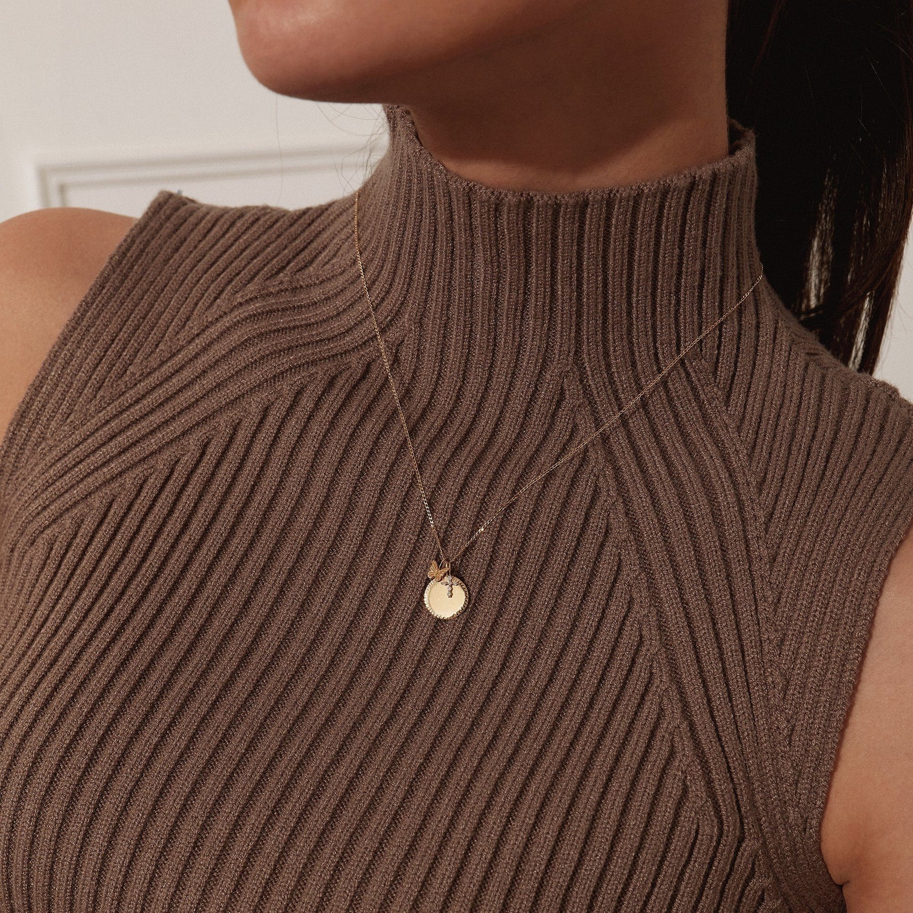 Aurelie Gi Grace Diamond Cross Charm
