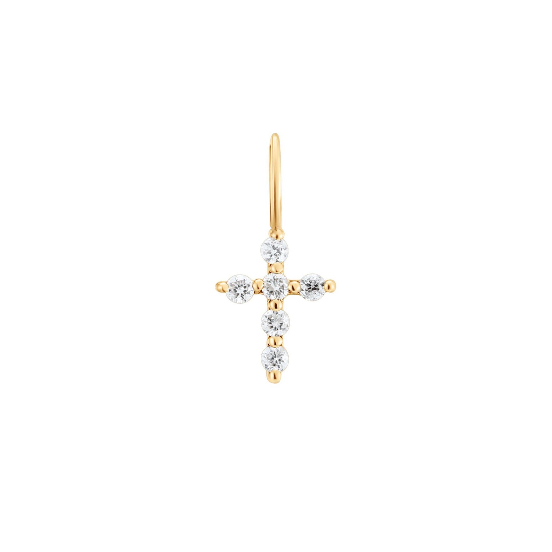 Aurelie Gi Grace Diamond Cross Charm