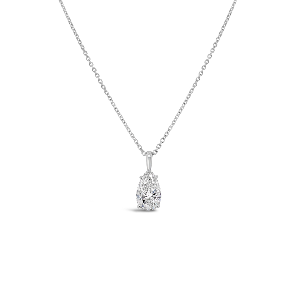 Clara by Martin Binder LAB-GROWN Pear Diamond Solitaire Necklace (3.02 ct. tw.)