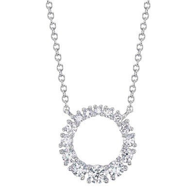 Shy Creation Kate Diamond Circle Necklace