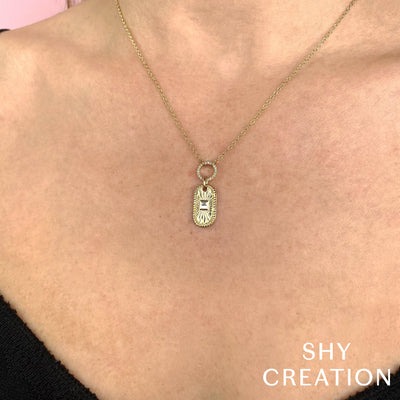 Shy Creation Kate Diamond Pendant Necklace