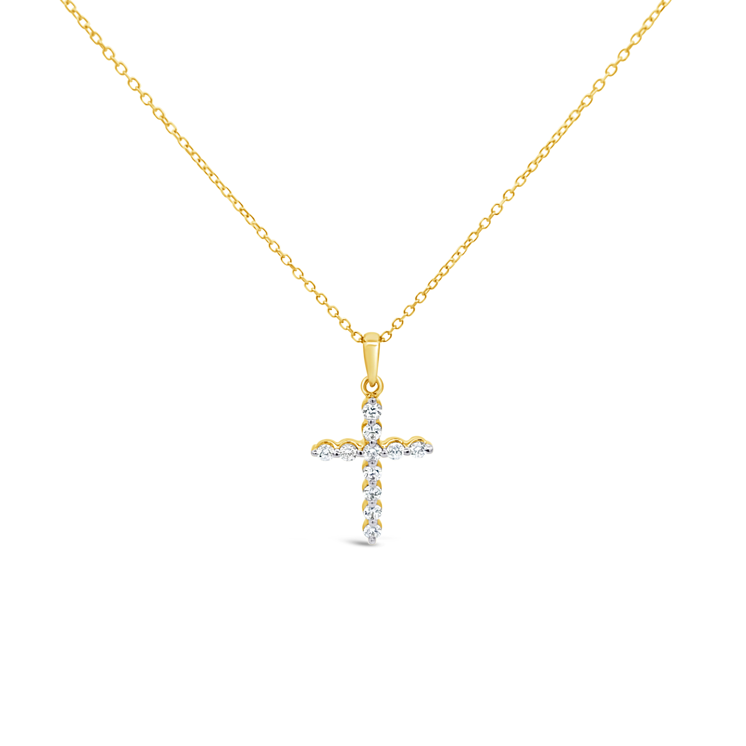 Clara By Martin Binder Diamond Cross Necklace (0.25 Ct. Tw.)
