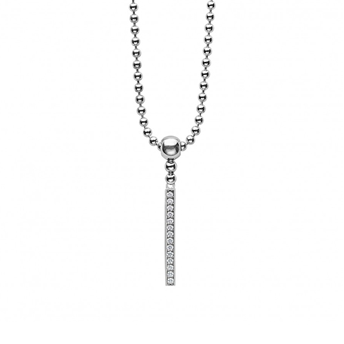 Lagos Caviar Spark Diamond Pendant Necklace