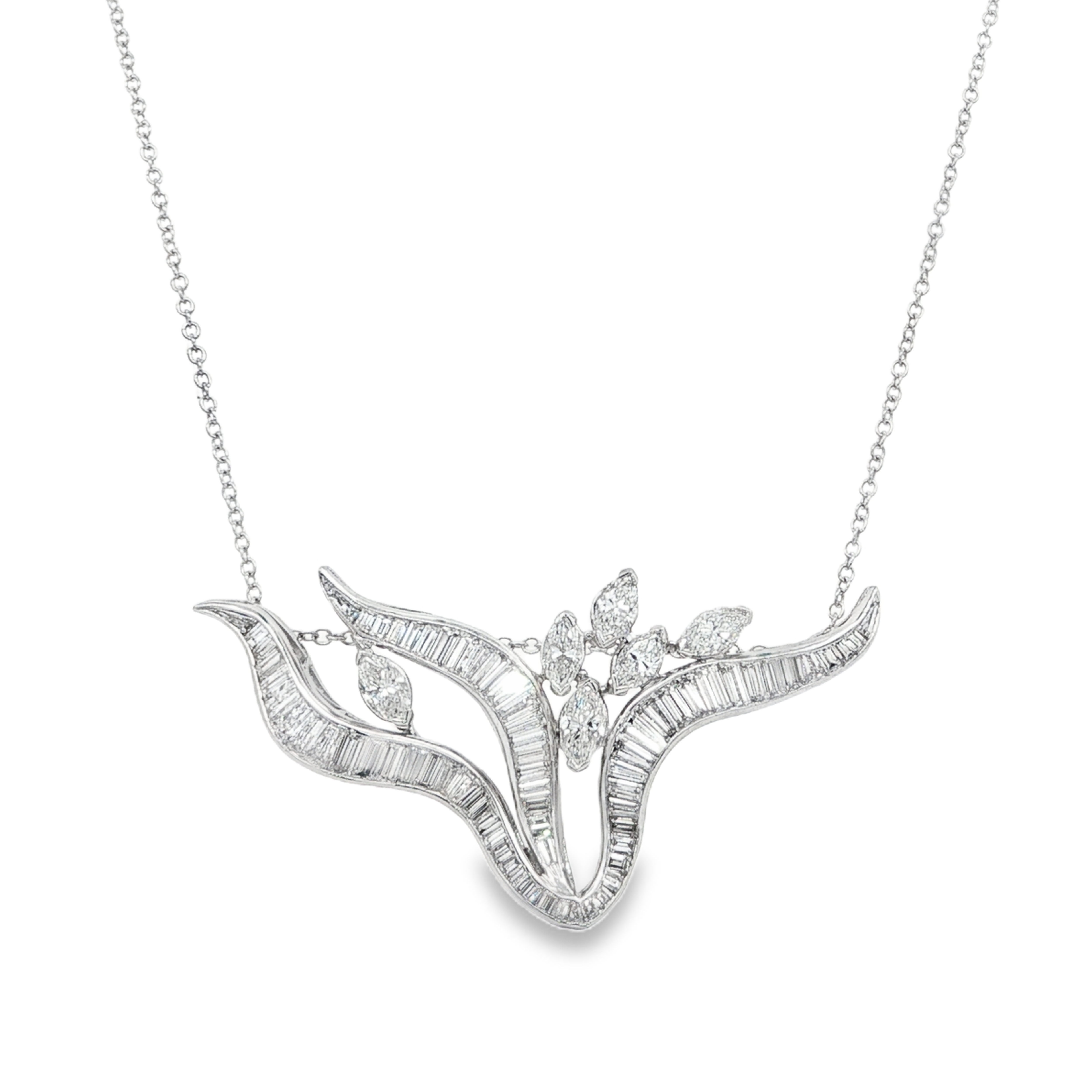 Estate by Martin Binder Mixed Cut Diamond Statement Necklace